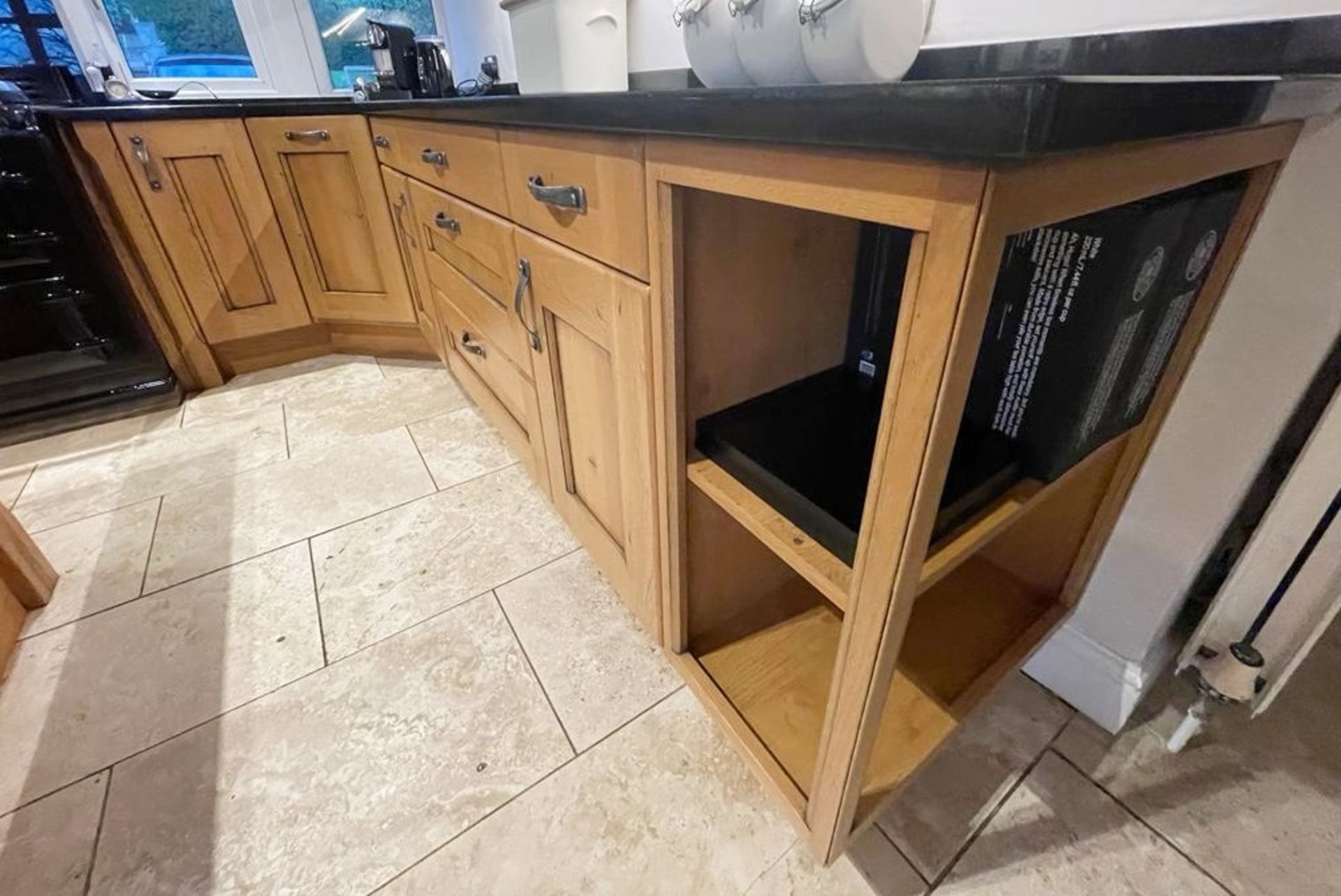 1 x Bespoke Solid Oak Kitchen With Black Granite Worktops, Island, Utility Room Units & Dining Table - Image 11 of 70