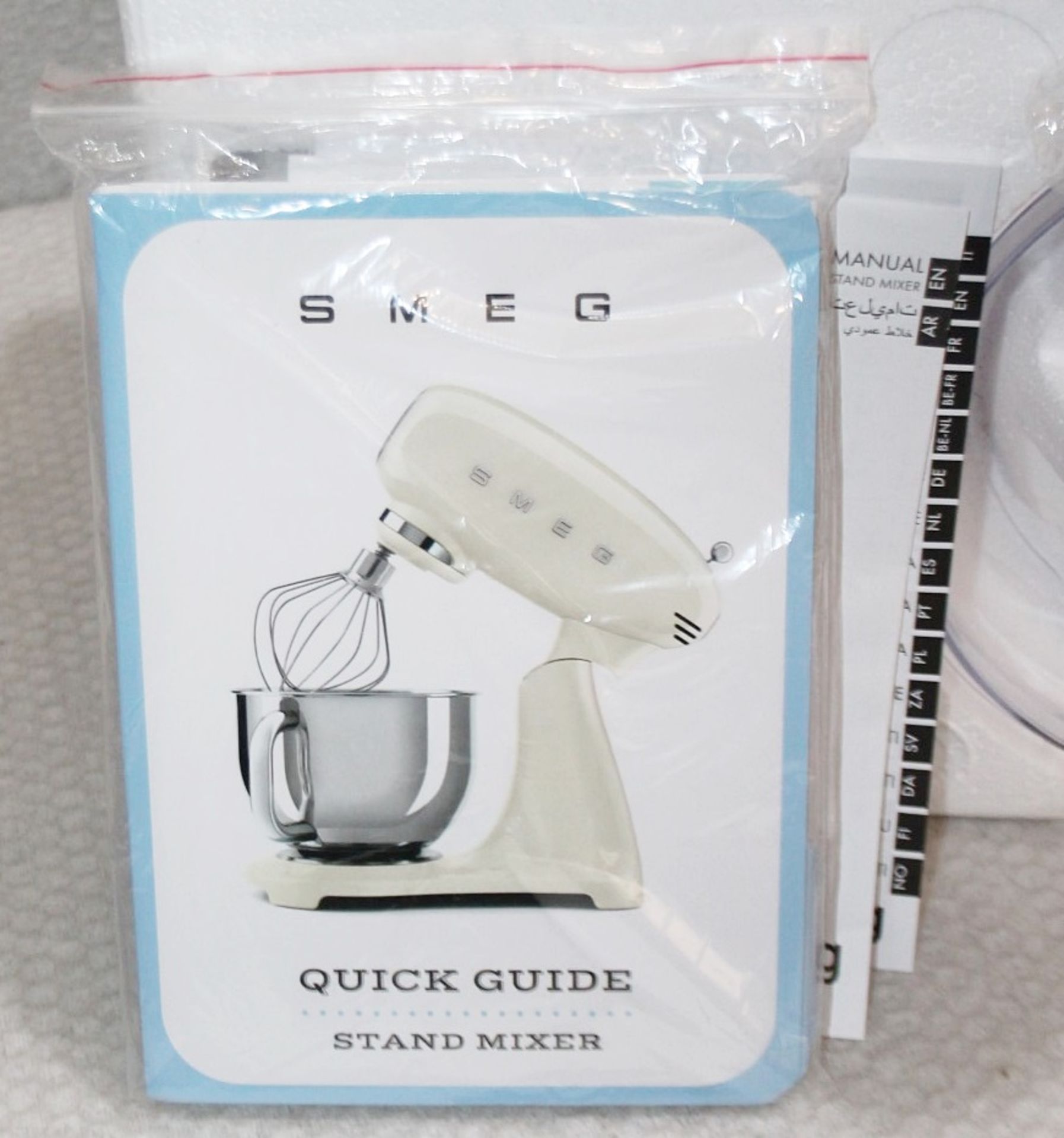 1 x SMEG 50'S Style Stand Mixer In White (4.8L) - Original Price £499.00 - Unused Boxed Stock - Image 8 of 21