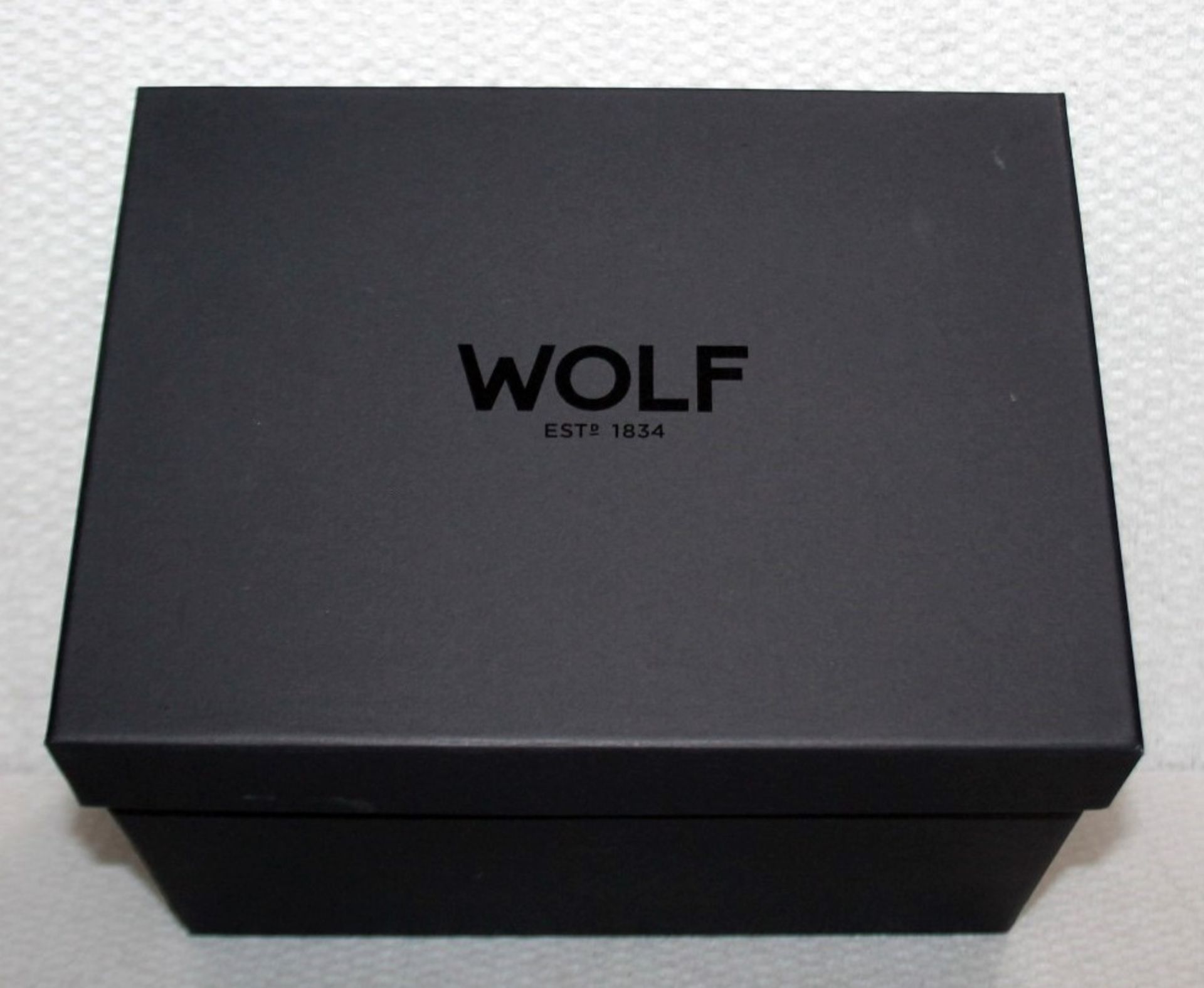 1 x WOLF 'Caroline' Jewellery Box Handcrafted Black Leather, With Travel Case - Original Price £241 - Image 15 of 17