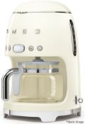 1 x SMEG Drip Coffee Machine In Pale Cream - Original Price £199.95 - Unused Boxed Stock - Ref: