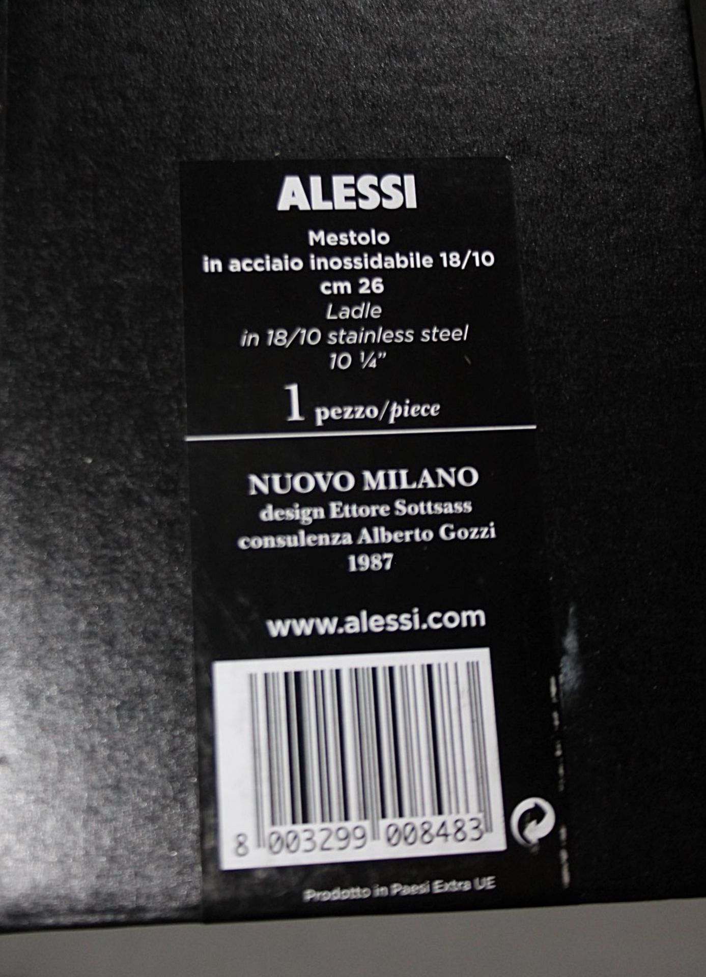 1 x ALESSI 'Nuovo Milano' Designer Kitchen Ladle In 18/10 stainless steel - Length (inches): - Image 3 of 5