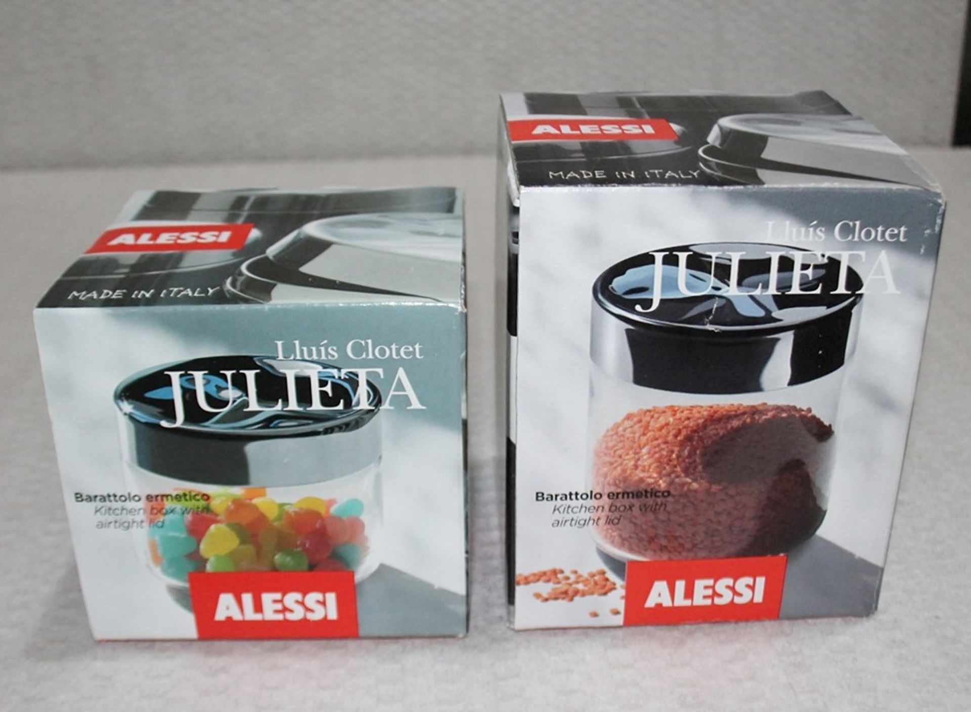 2 x ALESSI 'Julieta' Storage Jars - Heights Vary - Original Price £78.00 - Image 5 of 6