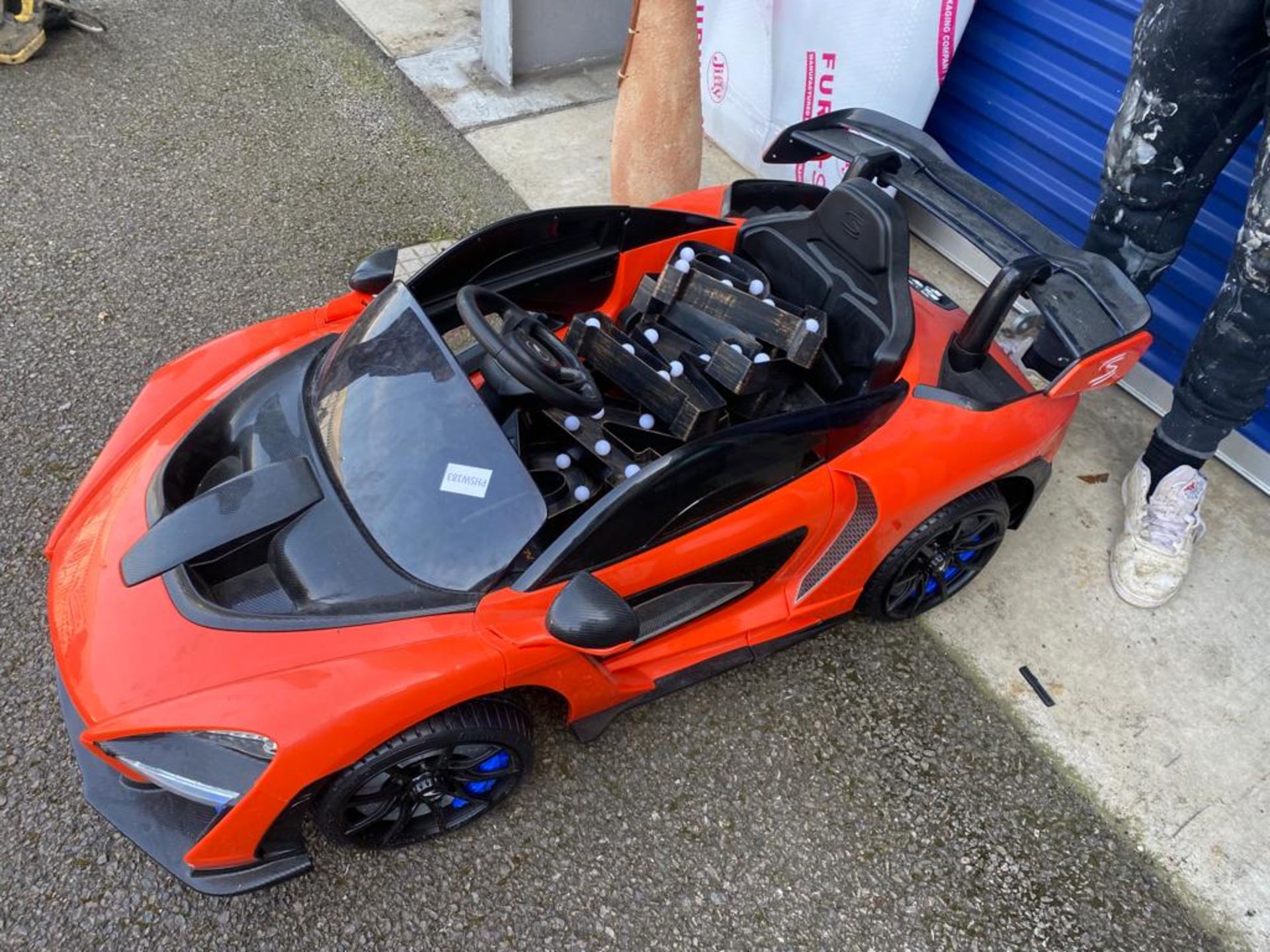 1 x McLaren Ride On Children's Car in Red/Black - Rechargeable - Image 2 of 2