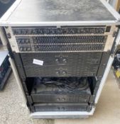 1 x Behringer Audio System in Flight Case - 4 x Amplifiers, 1 x Composer 1 x Graphic Equalizer