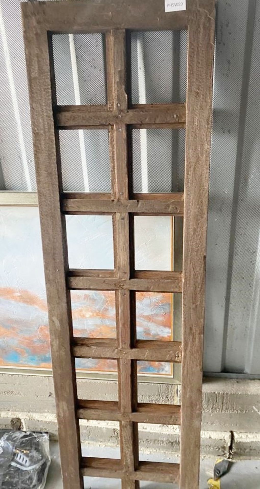4 x Meranti Wood Wall Panels - Dimensions (mm): 520x170x100