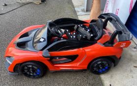 1 x McLaren Ride On Children's Car in Red/Black - Rechargeable