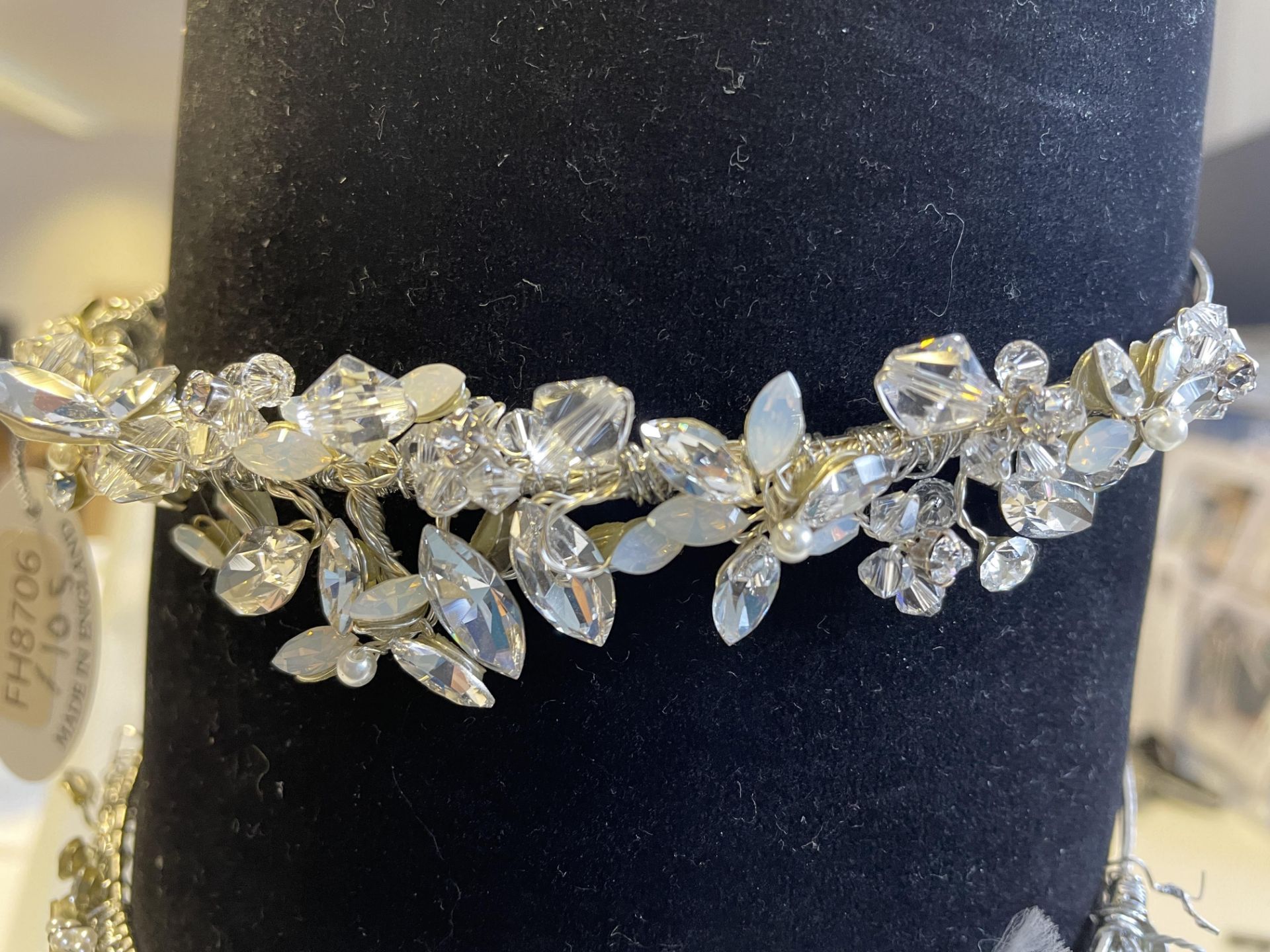 Lot of 4 x Silver and Pearl Tiaras with Swarovski Elements - CL733 - Location: Altrincham WA14 - Image 2 of 14