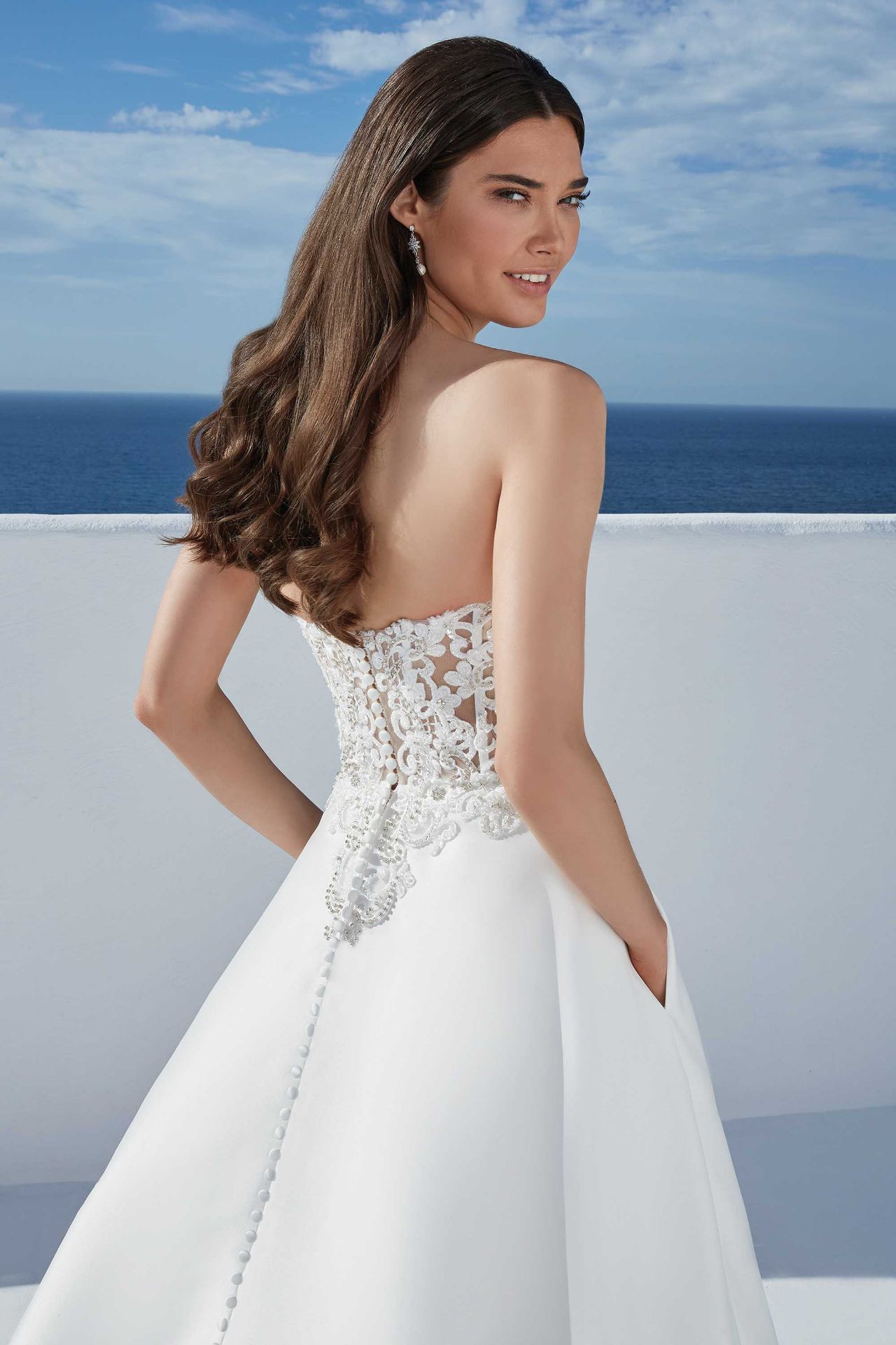 1 x Justin Alexander 'Blake' Modern Designer Mikado Bridal Ball Gown - UK Size 12 - RRP £1,440 - Image 2 of 2