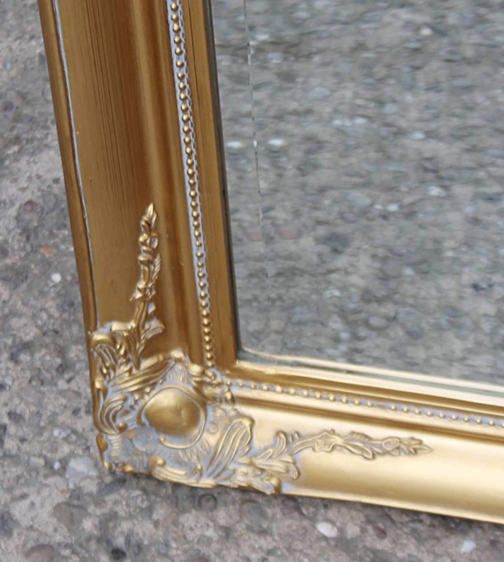 1 x Large 1.6-Metre Tall Rectangular Mirror With Gilt Finish - Recently Removed From A Designer - Image 8 of 8