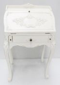 1 x Antique Writing Bureau Desk - Recently Removed From A Designer Bridal Boutique - Ref: HON166/G-