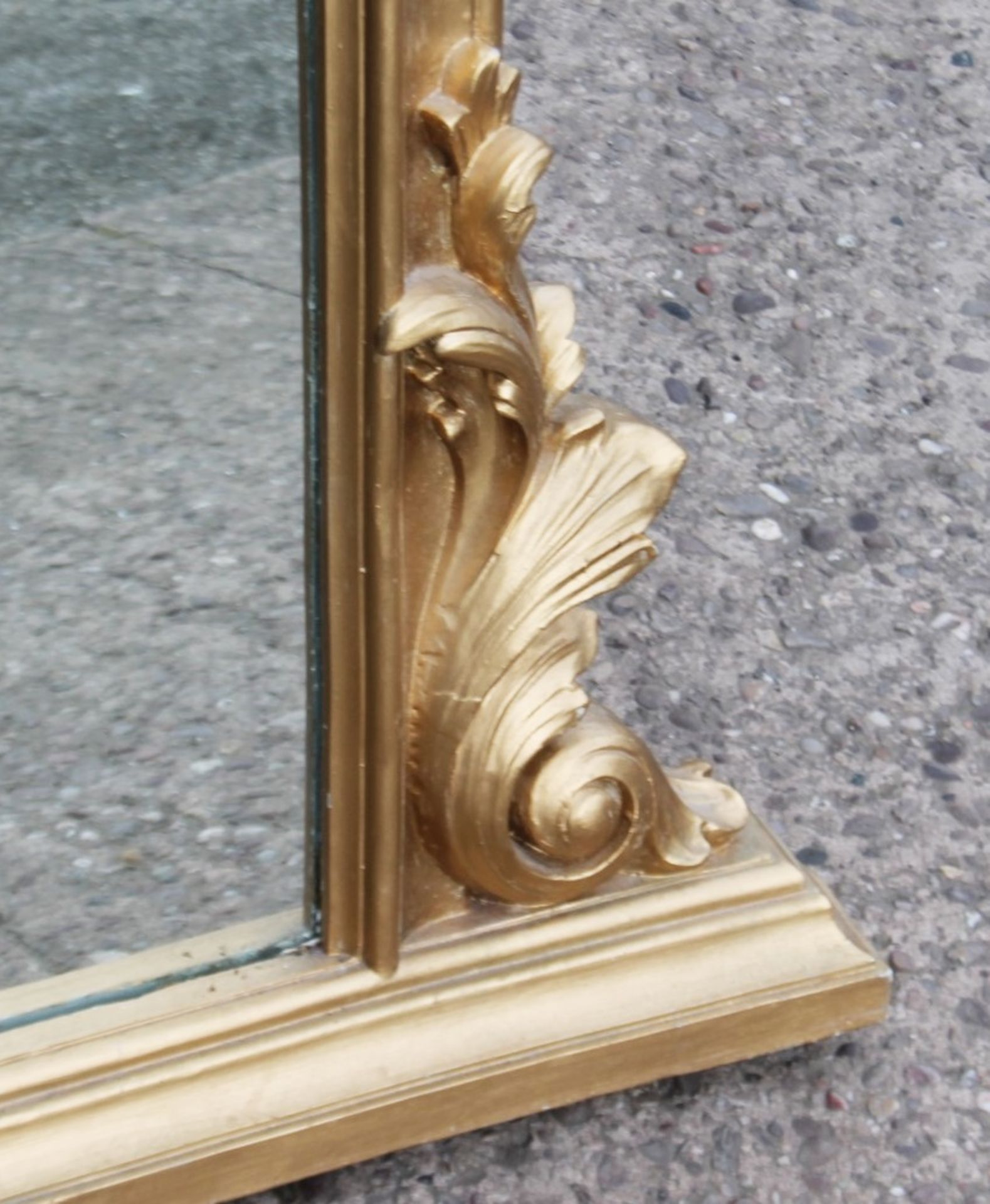 1 x Impressive 2.1-Metre Tall Showroom Miror With Gilt Finish - Recently Removed From A Designer - Image 4 of 6