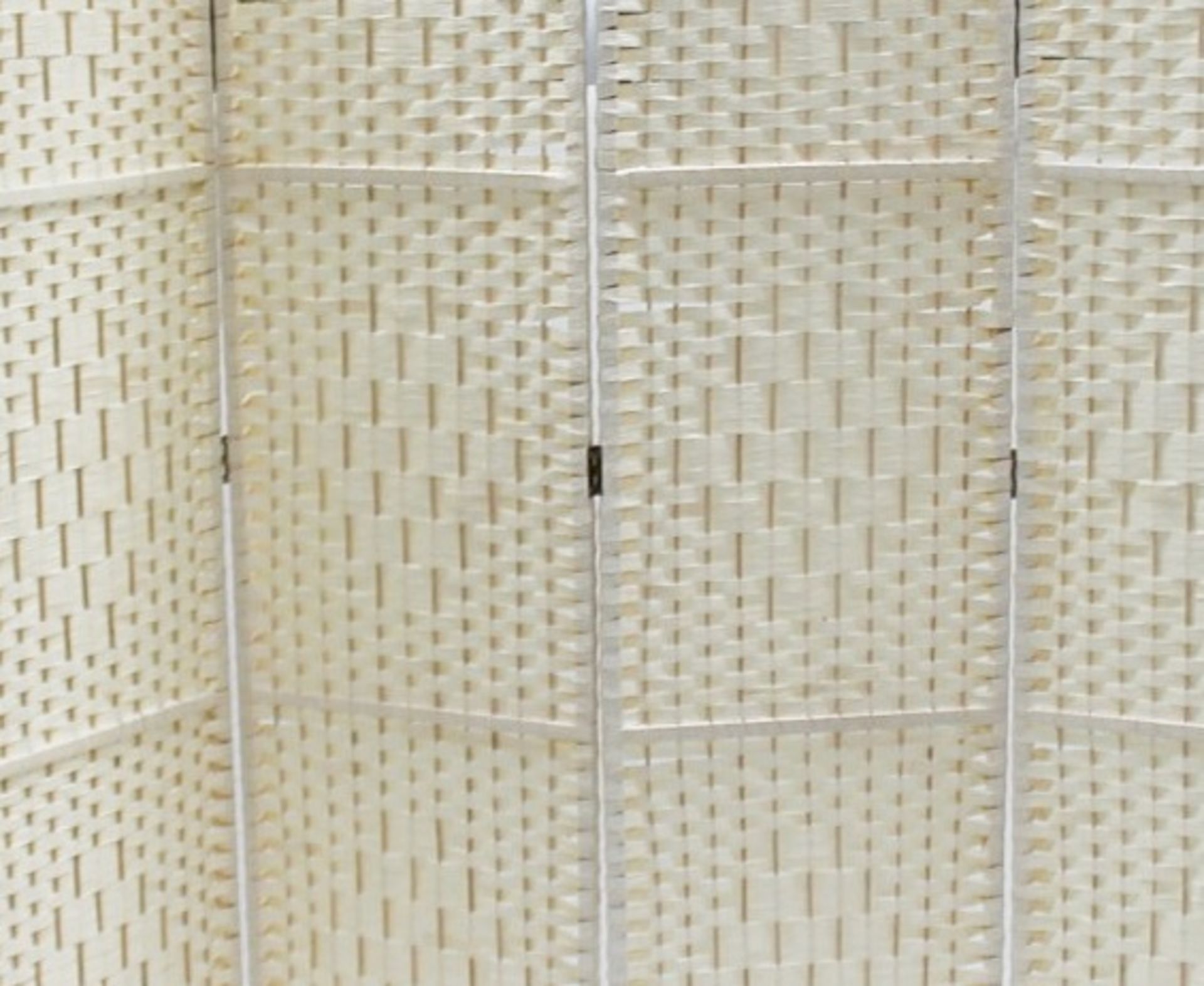 1 x Natural 6-Panel Dressing Screen - Recently Removed From A Designer Bridal Boutique - Image 3 of 3