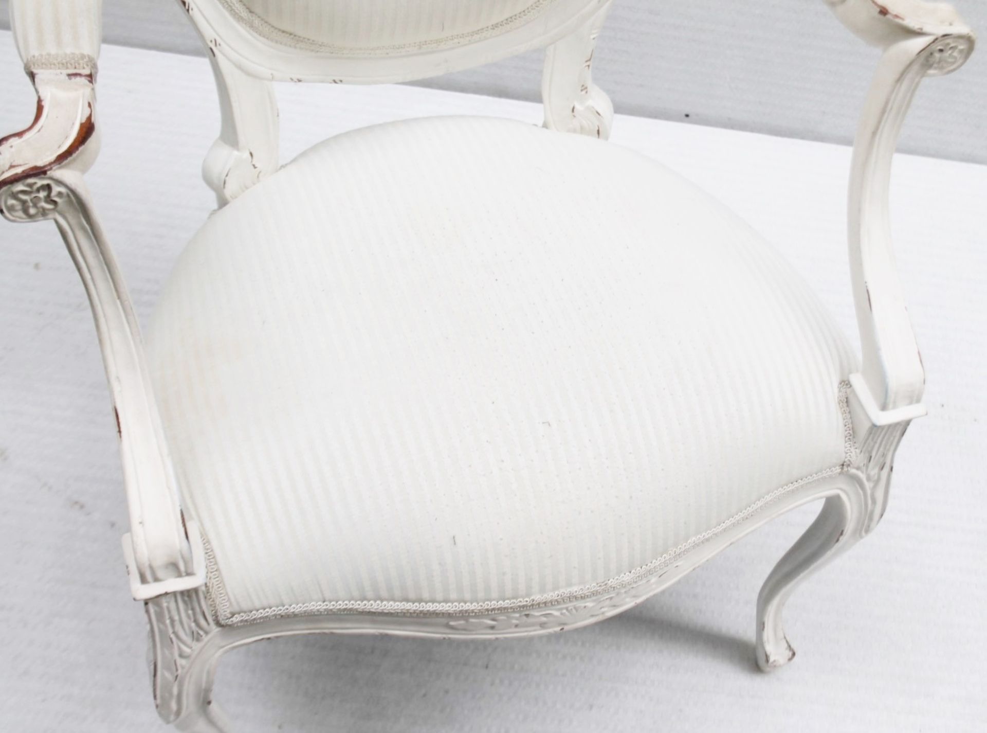 1 x Upholstered Showroon Chair With A Shabby Chic Aesthetic - Recently Removed From A Designer - Image 5 of 6