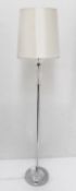 1 x Freestanding Floor Lamp With Glass Details - Recently Removed From A Designer Bridal