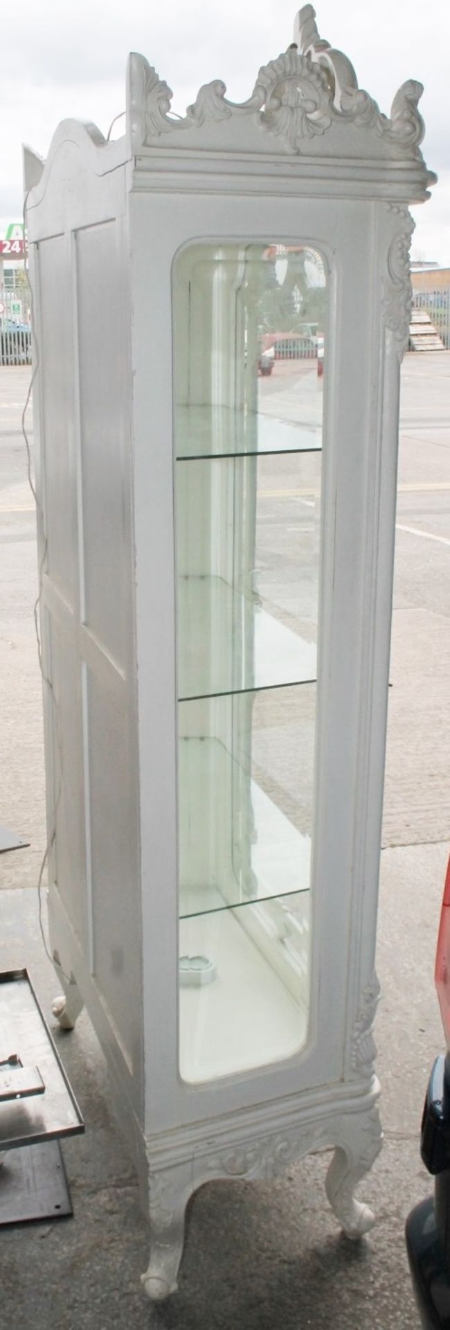 1 x Ornate Illuminated Wardrobe With 3 Glass Shelves - Recently Removed From A Bridal Boutique - Image 16 of 20