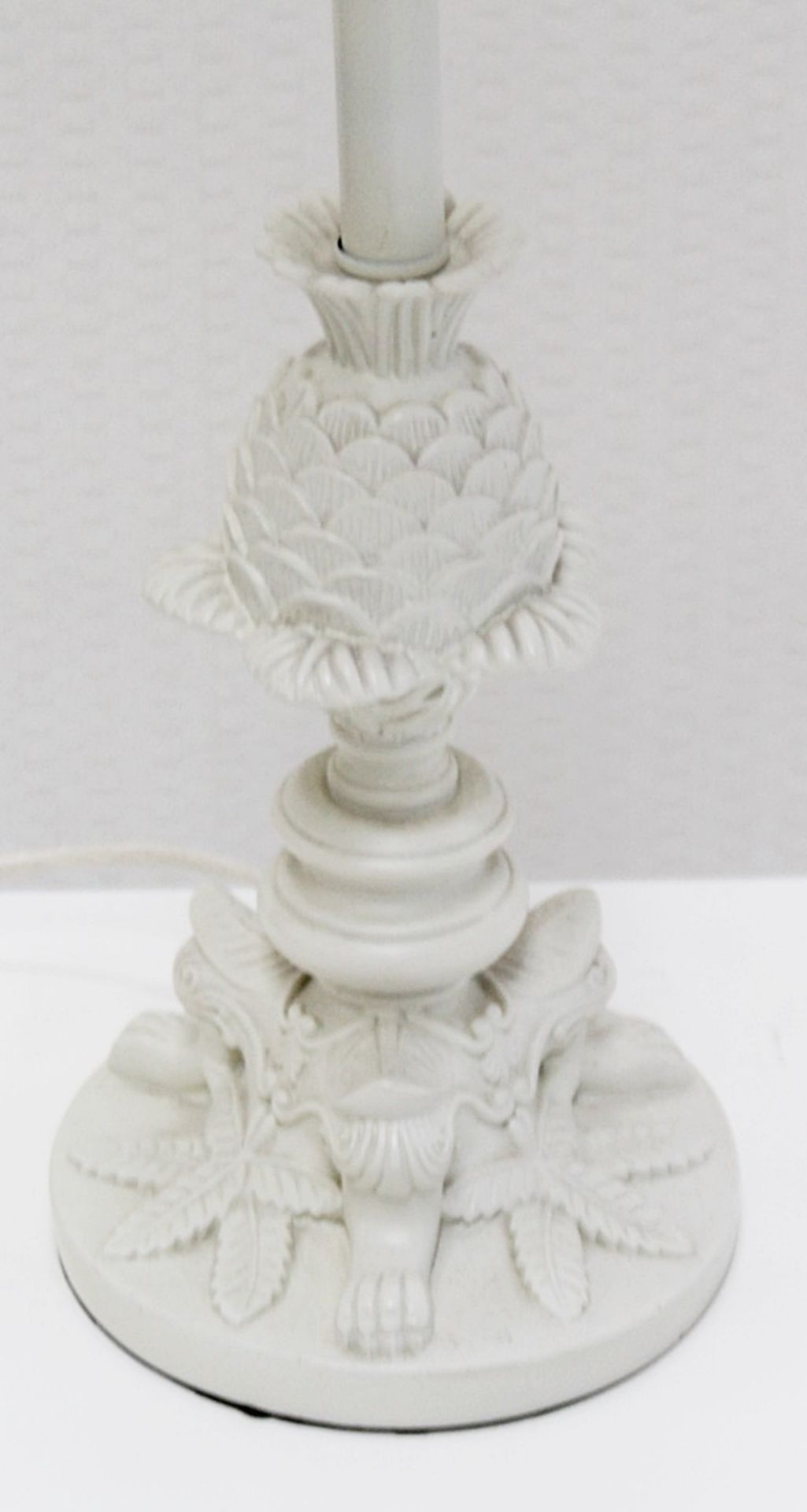 1 x Table Lamp Adored With Feathers And Glass Droplet Decoration - Recently Removed From A - Image 2 of 5