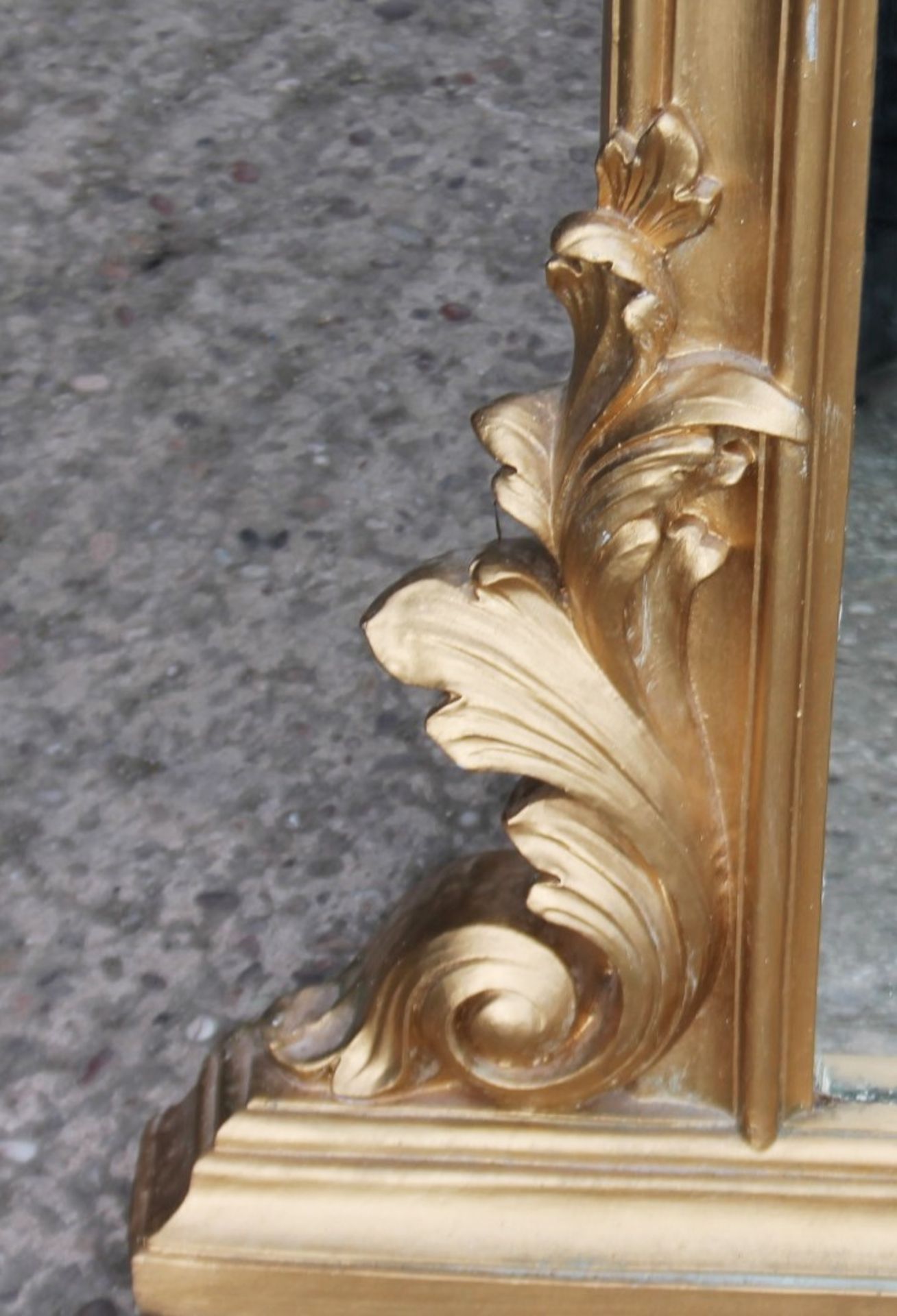 1 x Impressive 2.1-Metre Tall Showroom Miror With Gilt Finish - Recently Removed From A Designer - Image 3 of 6