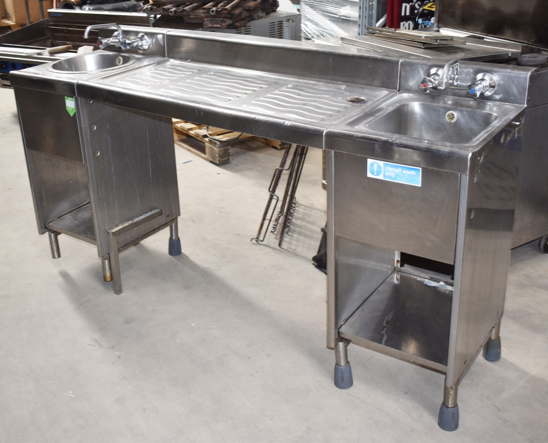 1 x IMC Bartender Modular Stainless Steel Backbar Unit - Hand Wash, Sink Units, Ice Well & Prep Area - Image 2 of 32