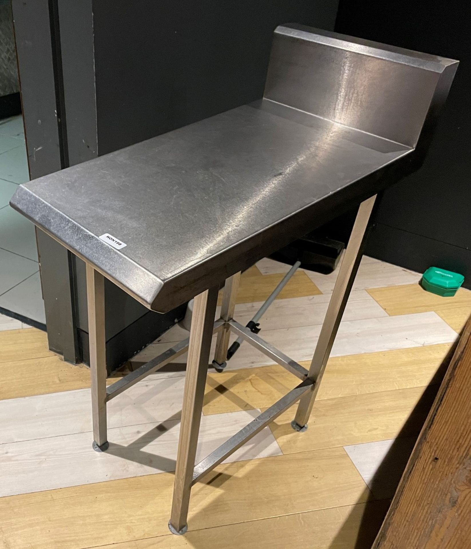 1 x Stainless Steel Prep Table With Upstand - Dimensions: H91 x W40 x D85 cms - Image 3 of 3