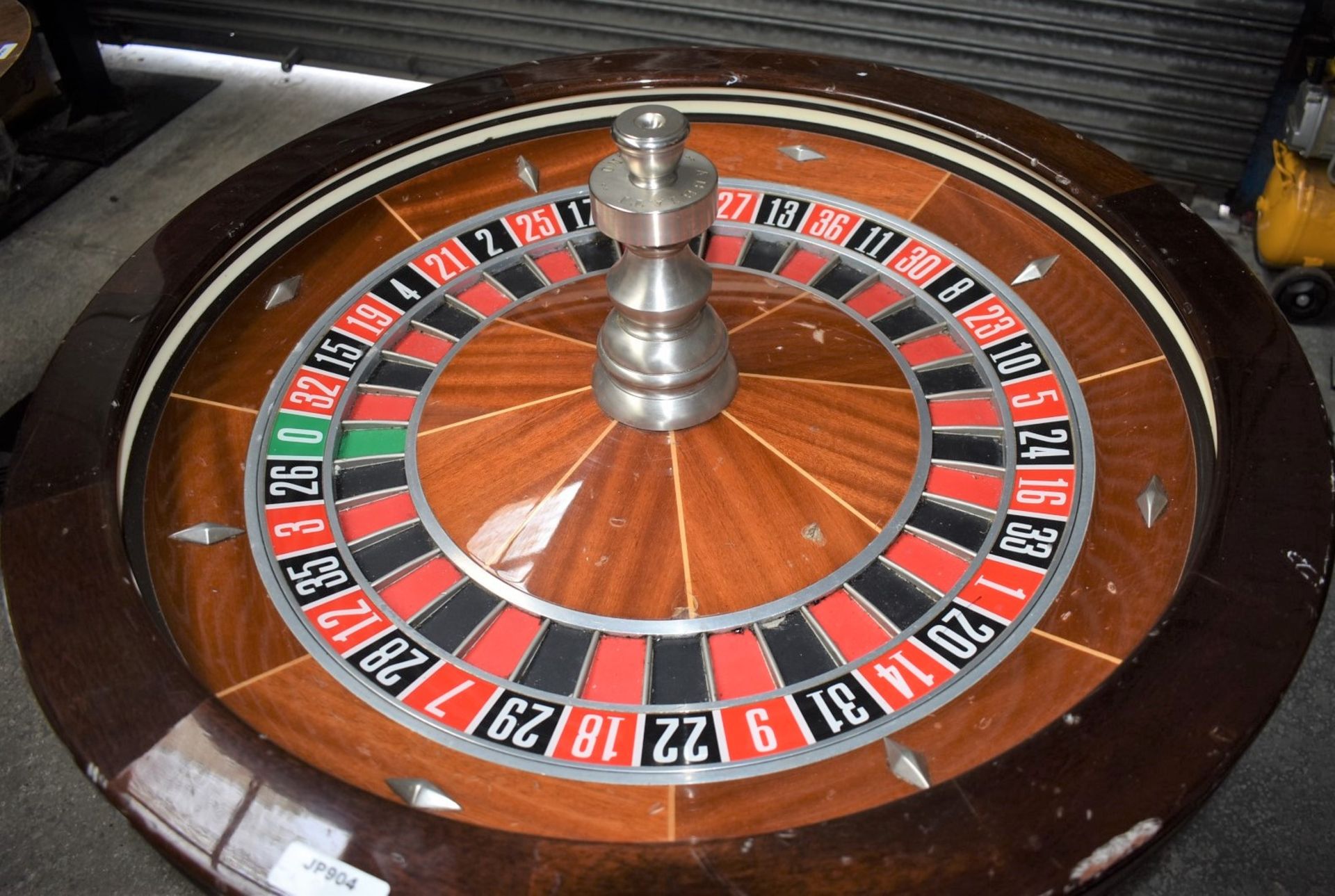 1 x Mahogany Casino ROULETTE WHEEL By Abbiati Torino - Dimensions: 80cm Diameter - Ref: JP904 GITW - - Image 13 of 15