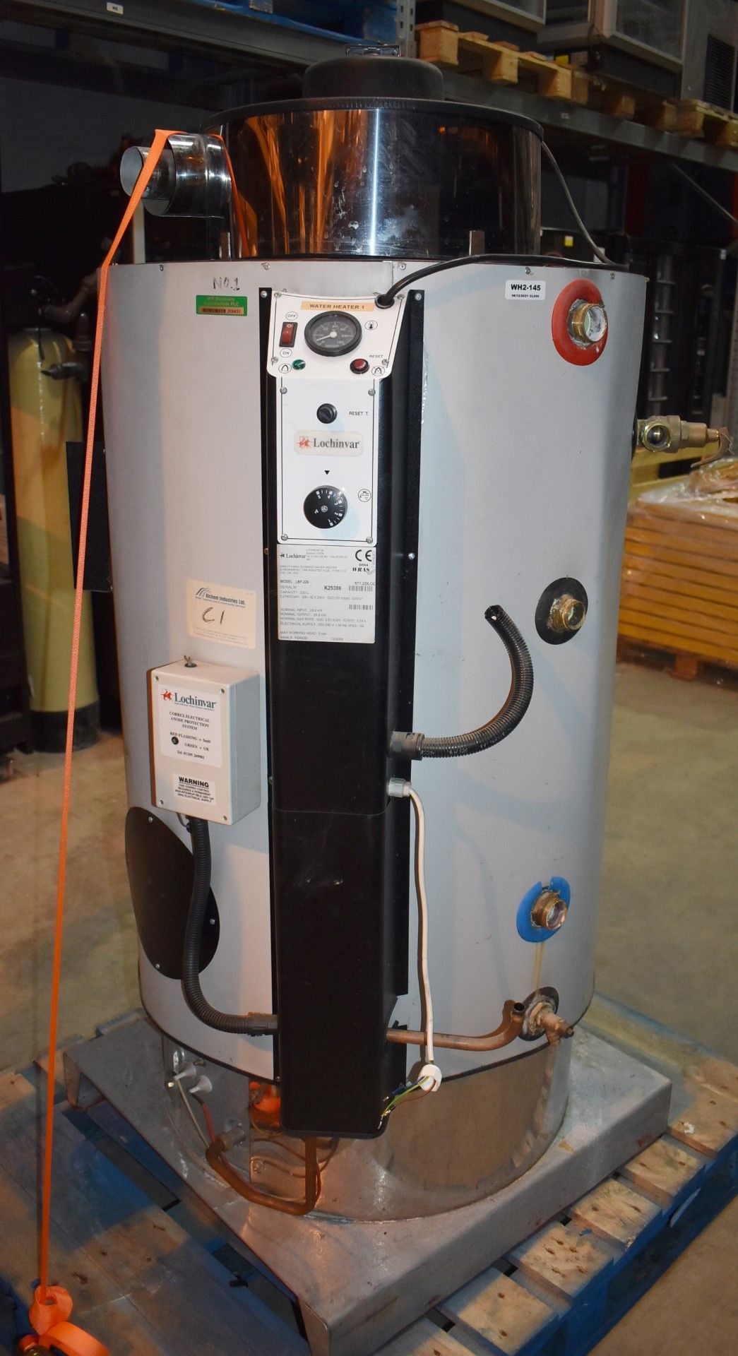 1 x Lochinvar High Efficiency Gas Fired 220L Storage Water Heater - Model LBF-220 - Ref: WH2-145 H5D - Image 2 of 14