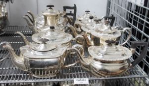 10 x Assorted Antique Silver-Plated Teapots - Recently Removed From A Well-known London Department