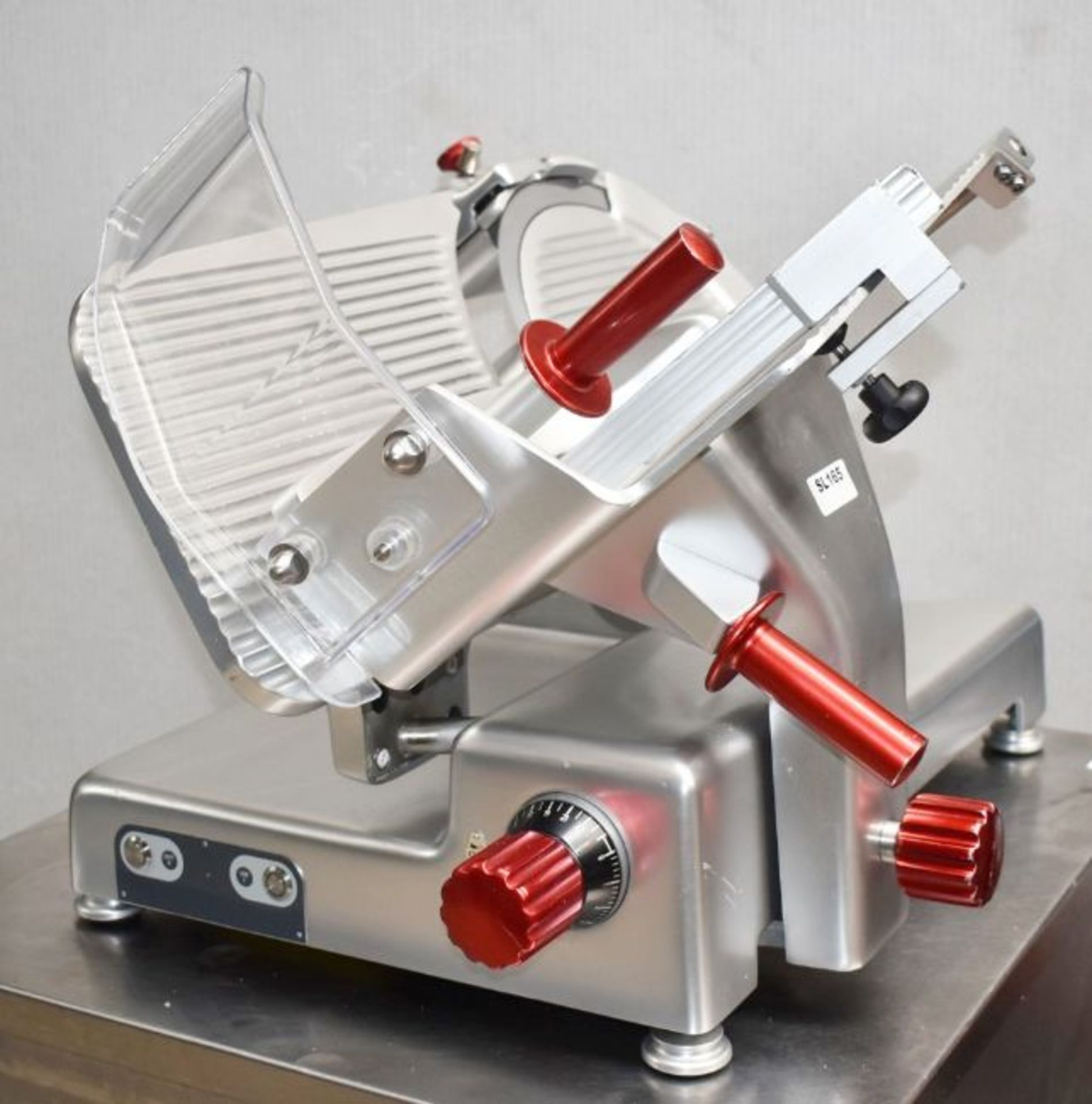 1 x Sure Professional 12 Inch Manual Straight Feed Meat Slicer Suitable For Cooked and Cured - Image 8 of 15