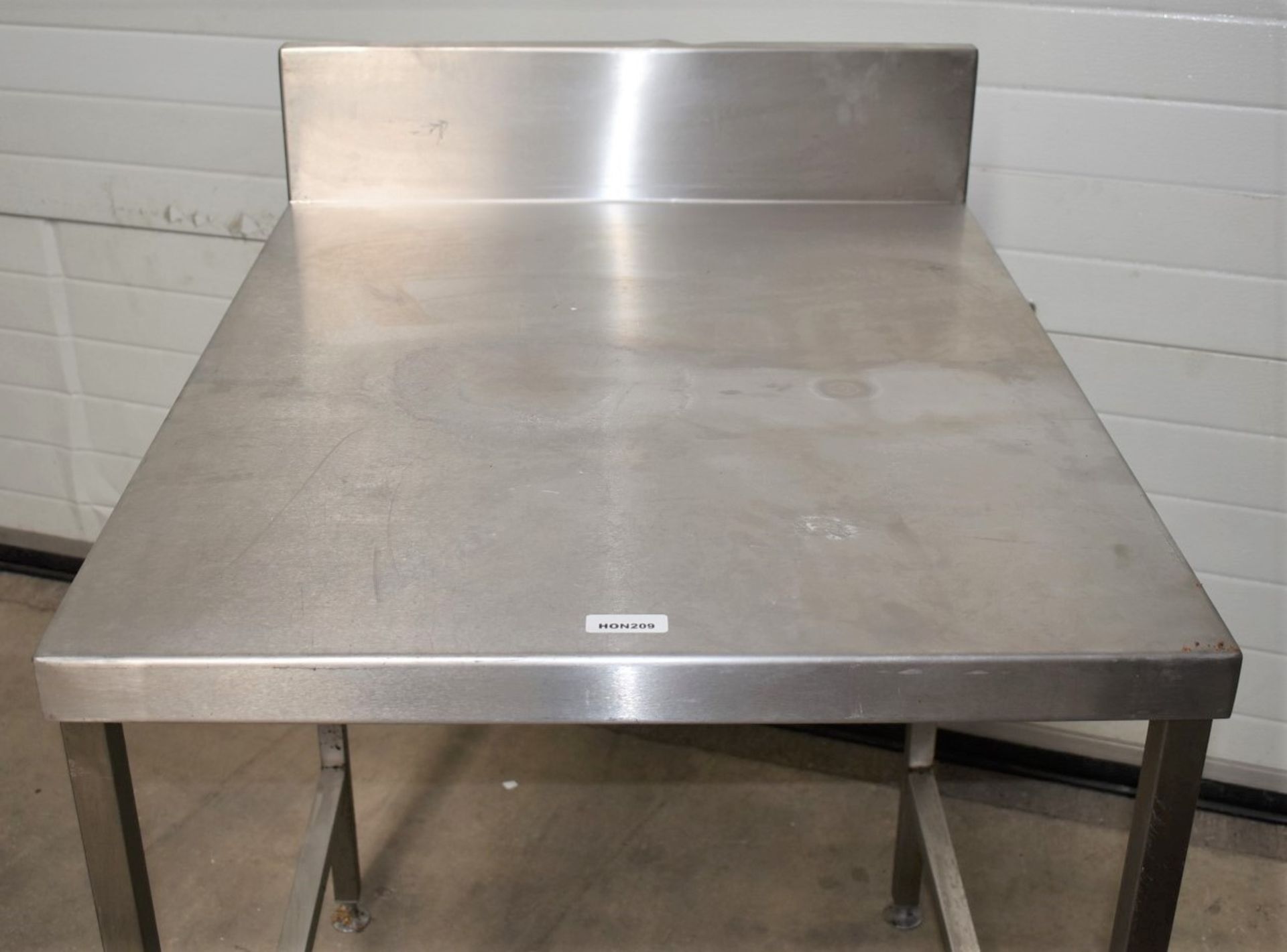 1 x Stainless Steel Prep Table With Undershelf - Suitable For Housing Undercounter Fridges - Image 3 of 5