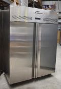 1 x Williams Double Door Upright Refrigerator - Model MJ2SA - Complete With Internal Shelves -