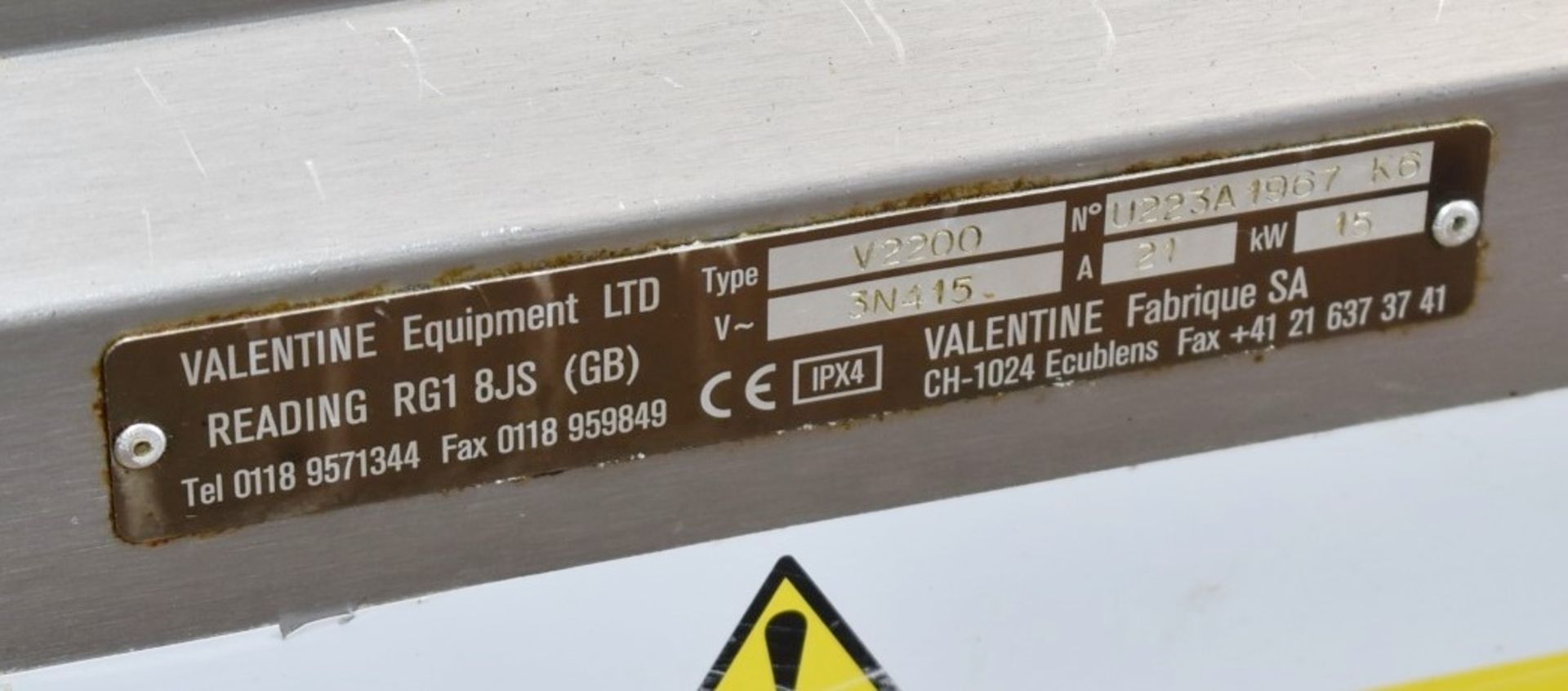 1 x Valentine Evo Twin Tank Electric 3 Phase Fryer - Model: V2200 - RRP £4,300! - Image 7 of 11