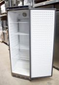 1 x Polar CD082 Upright Refrigerator With Stainless Steel Exterior - Dimensions: H185 x W60 x D60 cm