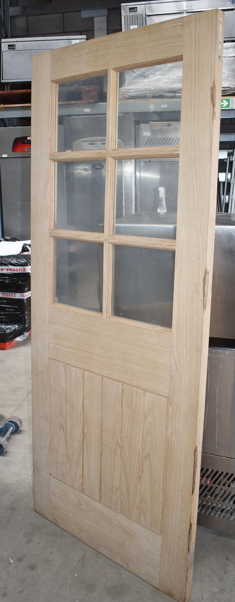 1 x Solid Oak Suffolk Internal FD30 Fire Door by XL Joinery - Unused - Size: 198x84x4.5 cms - - Image 4 of 6