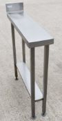 1 x Stainless Steel Infill Prep Bench - Dimensions: H91 x W20 x D86 cms - CL740 - Ref: HON143 -