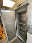 1 x Gram Stainless Steel Single Door Upright Fridge - Model K 410 RG C 6N - Ref: BK186 - CL686 -