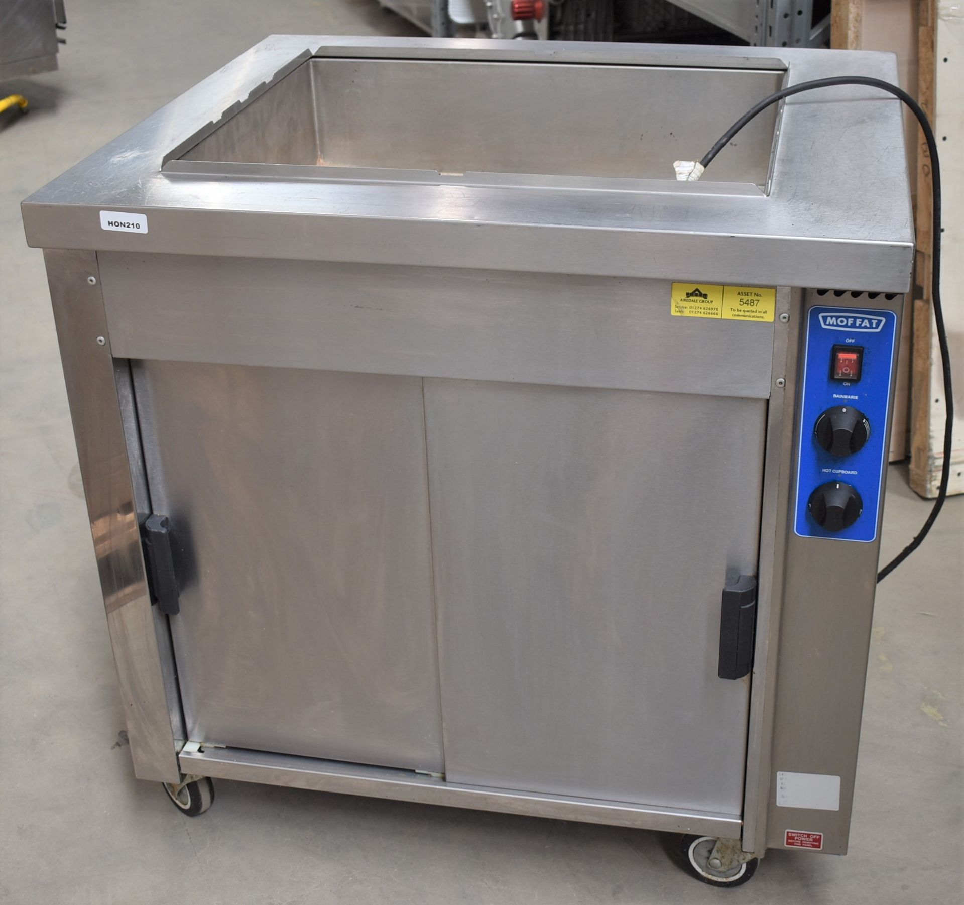 1 x Moffat Mobile Baine Marie With Heated Food/Plate Cabinet - 240v - Stainless Steel Exterior - Image 10 of 13