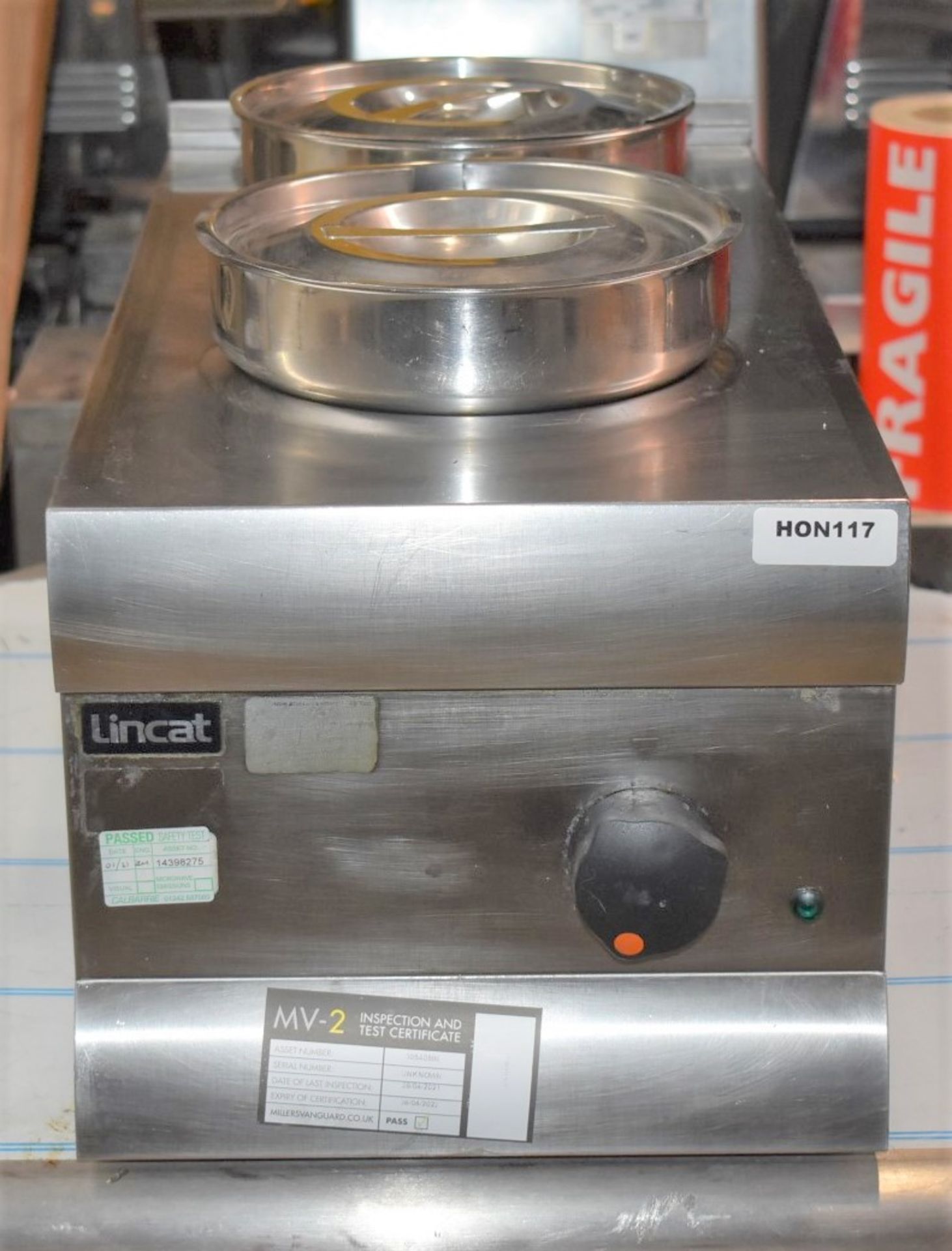 1 x Lincat Silverlink 600 Twin Pot Bain Marie - Model BS3 - 500W Dry Heat - 2x 4.5Ltr Pot With - Image 3 of 7