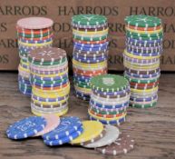 600 x Gambling Casino Poker / Roulette Chips - Assorted Collection of Various Values - High