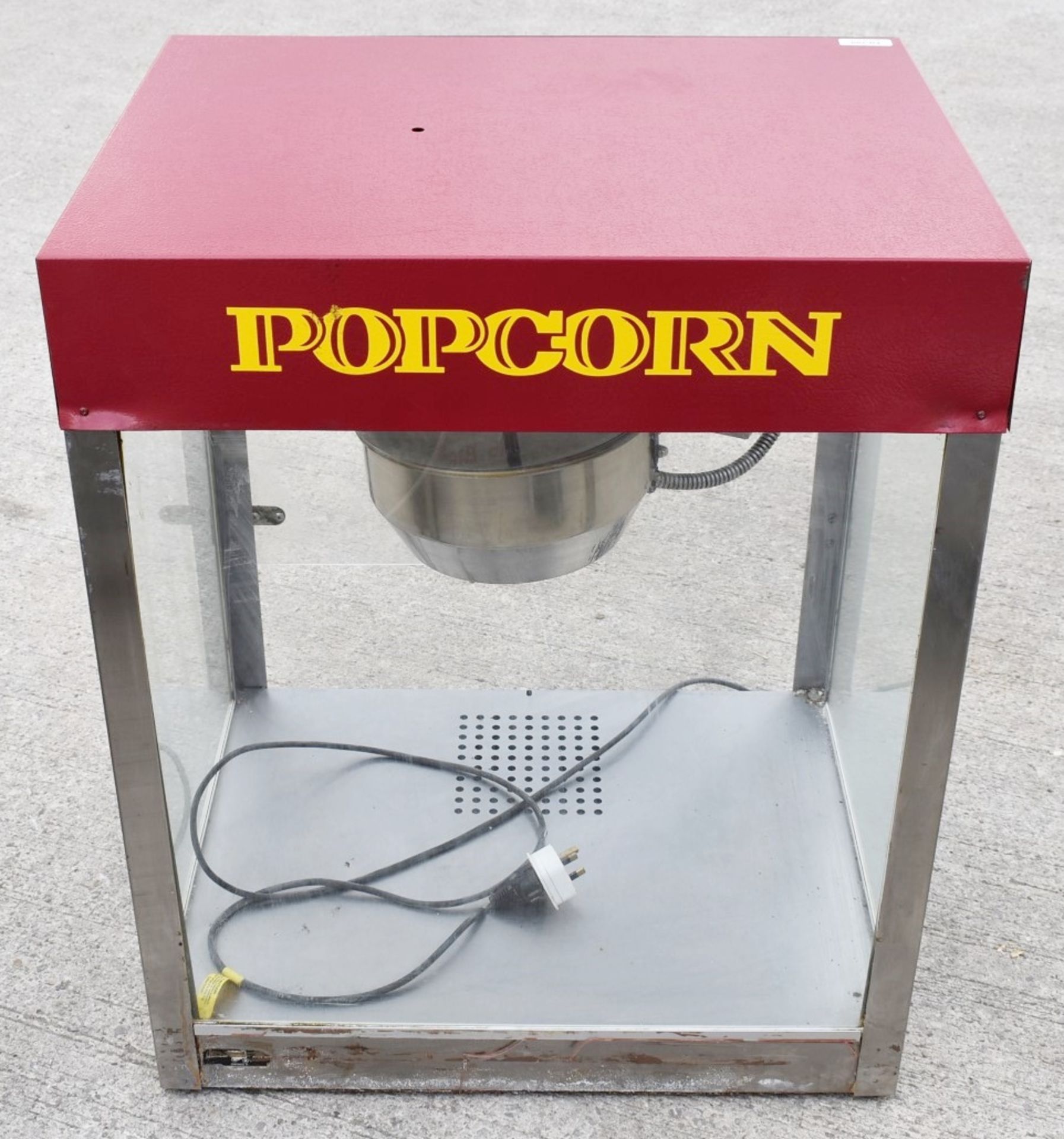1 x Commercial Pop Corn Machine - Dimensions: H80 x W71 x D50 cms
