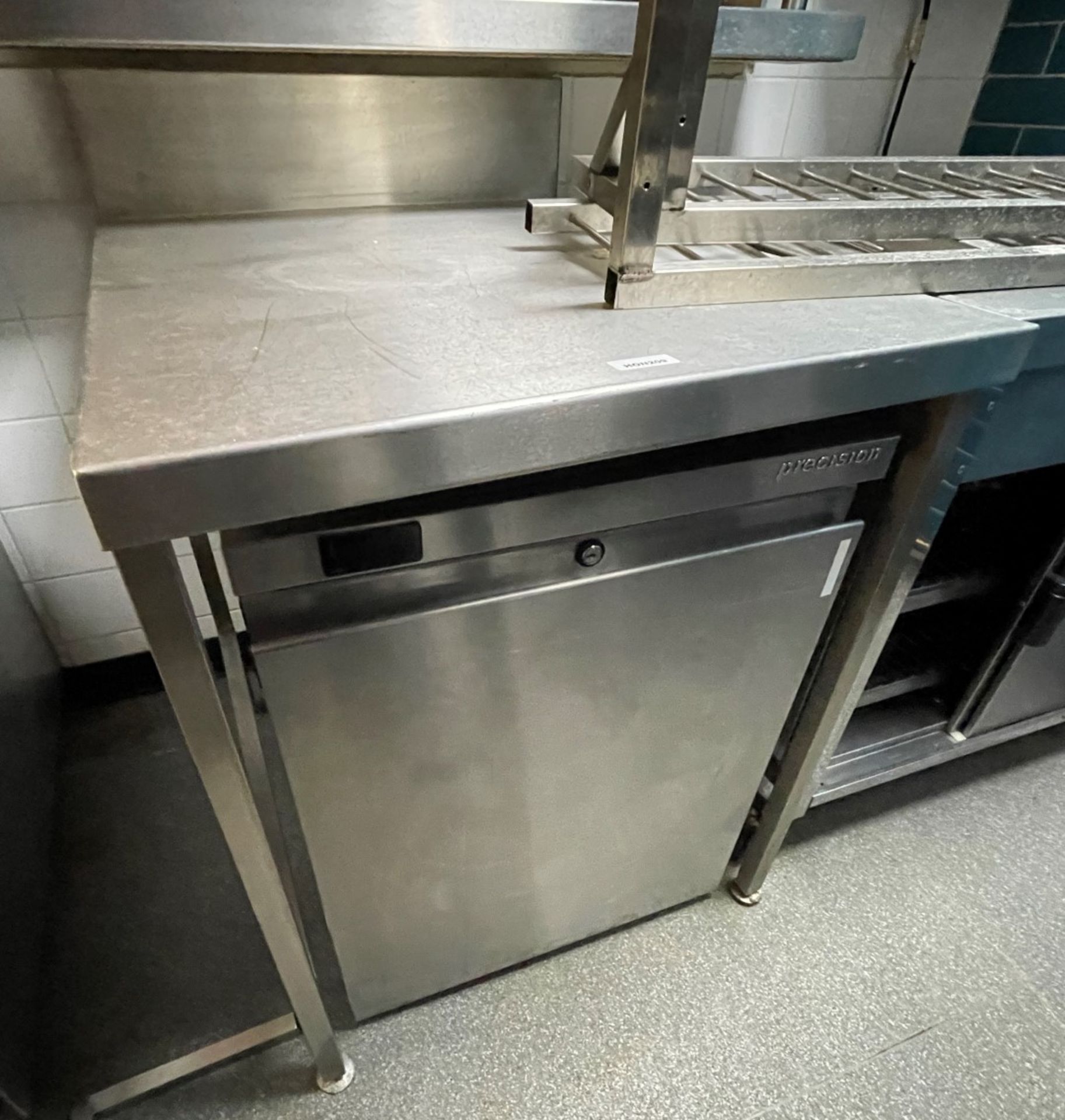 1 x Stainless Steel Prep Table With Undershelf - Suitable For Housing Undercounter Fridges - Image 2 of 5