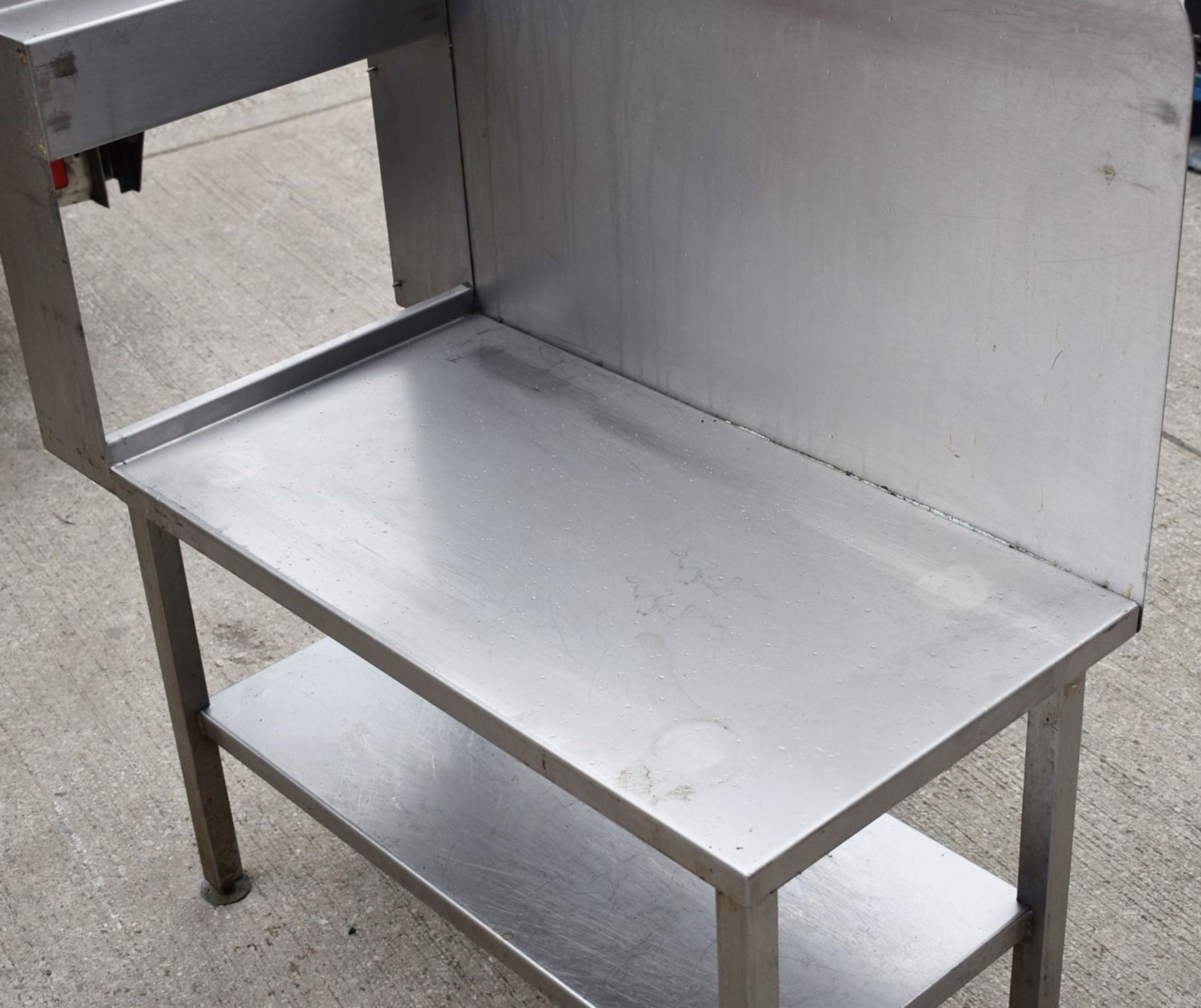 1 x Stainless Steel Griddle Cooker Stand With Side Splash Back Panel - Dimensions: H51/90 x W41 x - Image 3 of 4