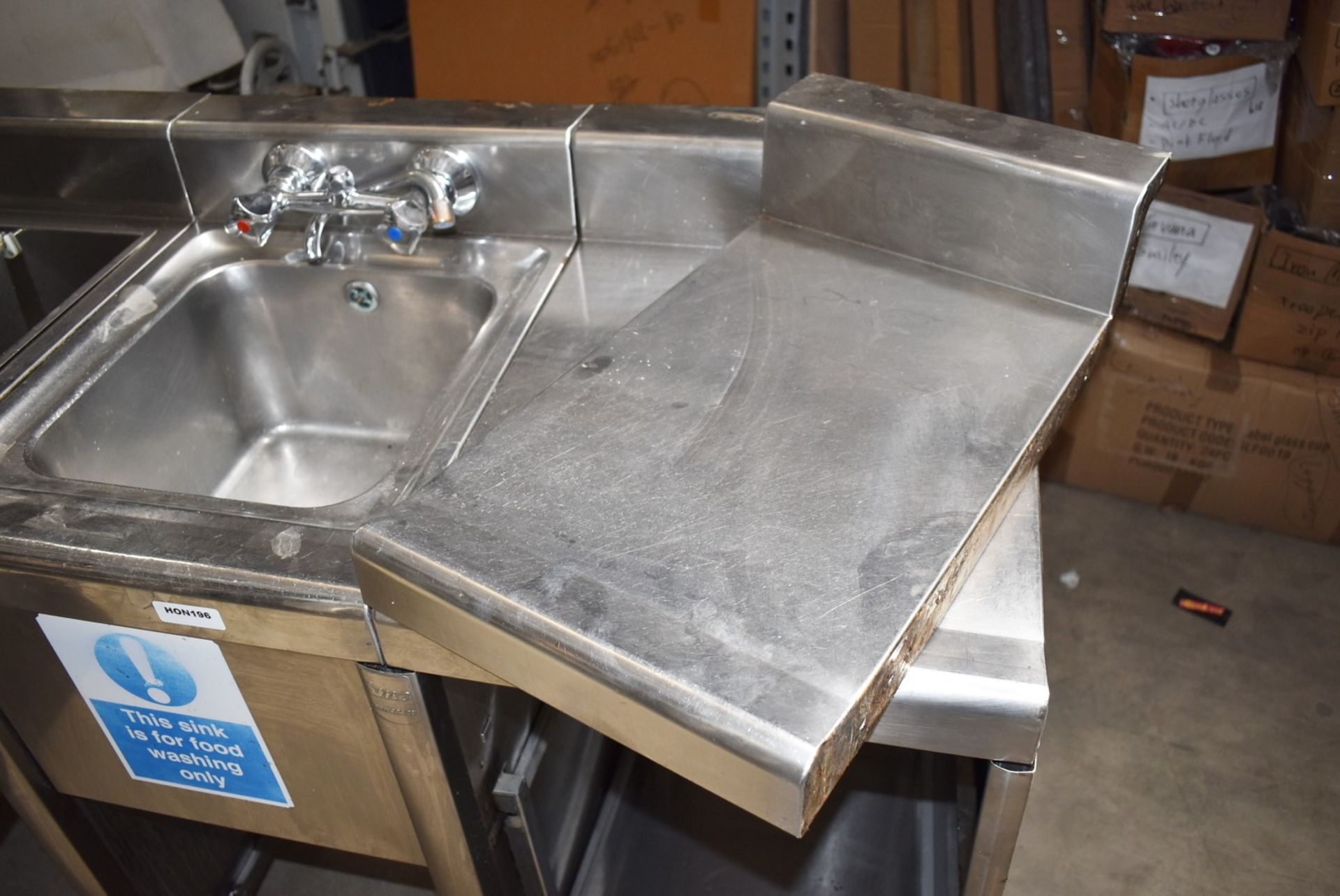 1 x IMC Bartender Modular Stainless Steel Backbar Unit - Hand Wash, Sink Units, Ice Well & Prep Area - Image 4 of 32