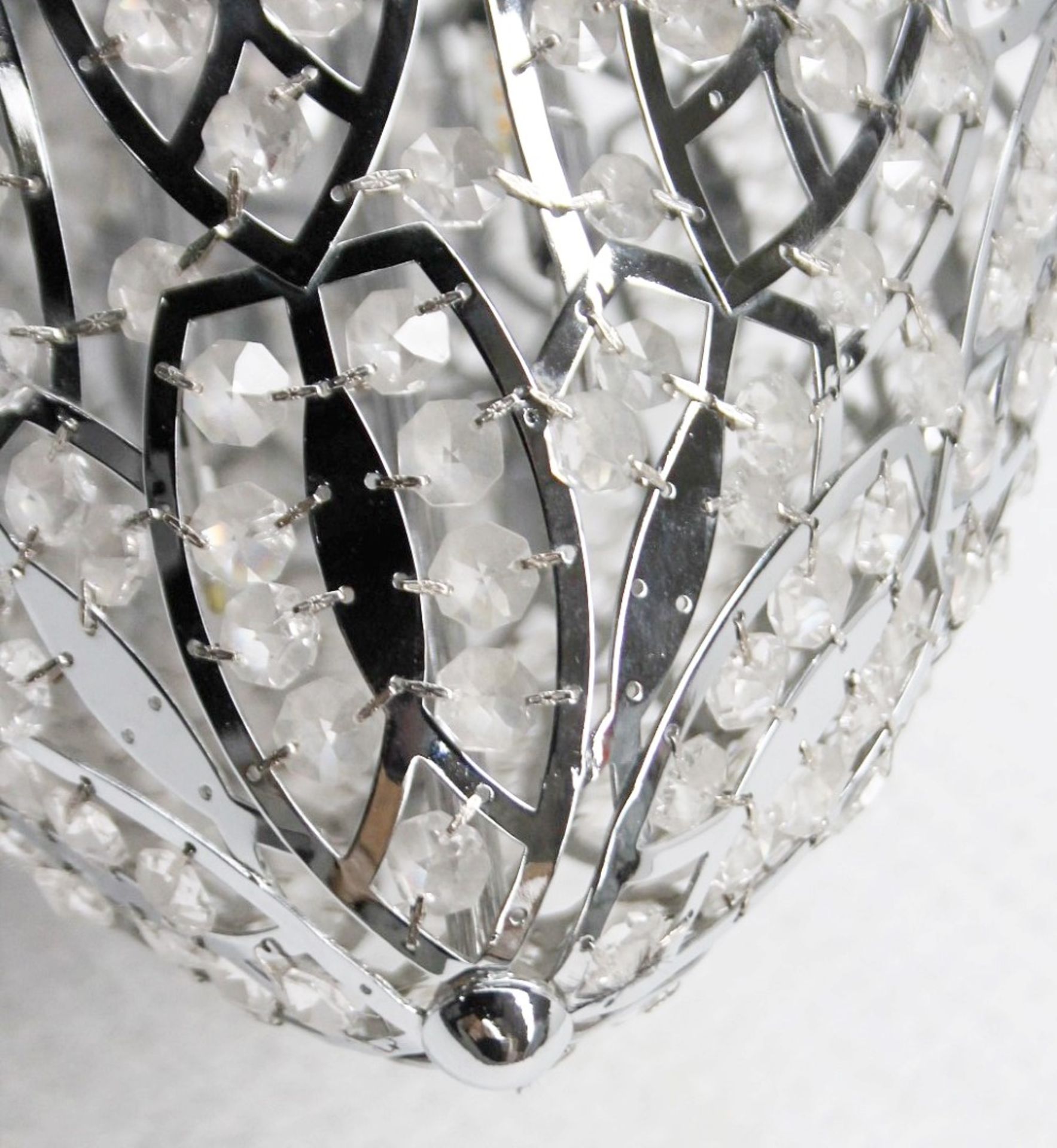 1 x High-end Italian LED Egg-Shaped Light Fitting Encrusted In Premium ASFOUR Crystal - RRP £4,000 - Image 8 of 9