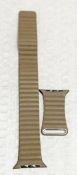 1 x APPLE WATCH Natural Leather 42mm Watch Strap - No VAT on the Hammer - CL712 - Ref: MPC852  -