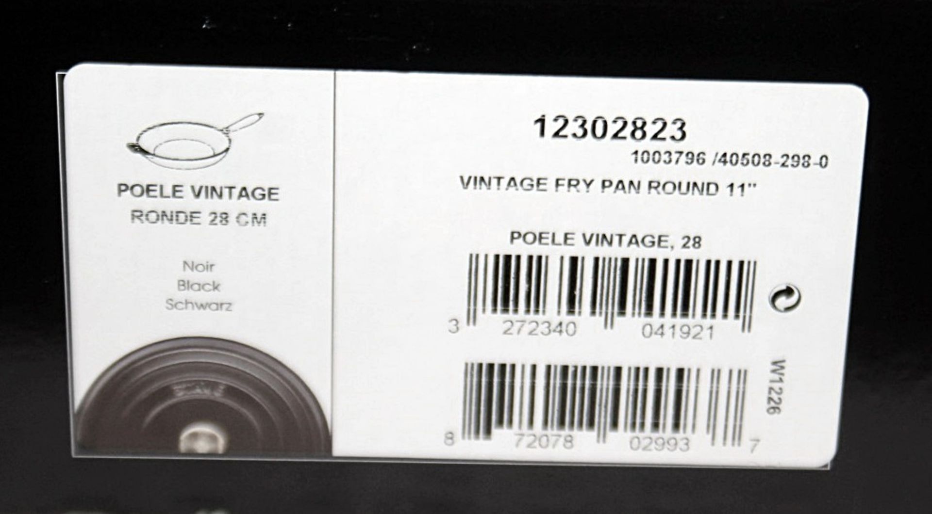 1 x STAUB Vintage Cast Iron Frying Pan (28cm) - Made in France - Original Price £149.00 - Unused - Image 7 of 8