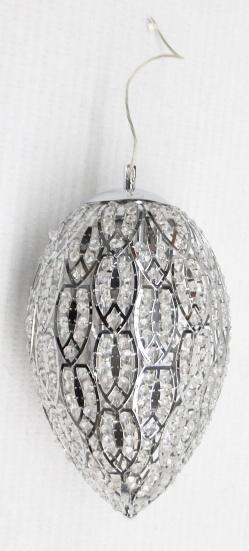 1 x High-end Italian LED Egg-Shaped Light Fitting Encrusted In Premium ASFOUR Crystals - RRP £4,000 - Image 6 of 9