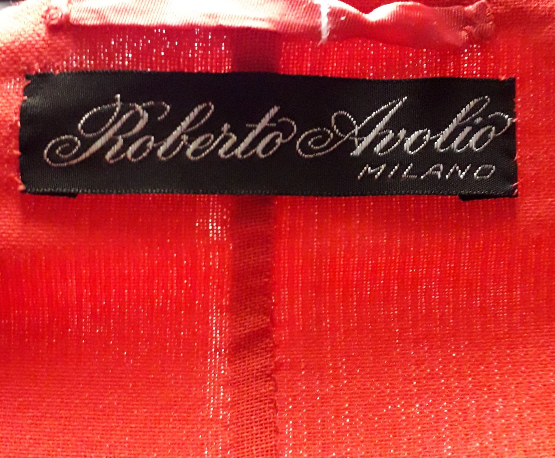 1 x Roberto Avolio Red Fitted Blazer - Size: 14 - Material: 100% Virgin Wool - From a High End - Image 5 of 5