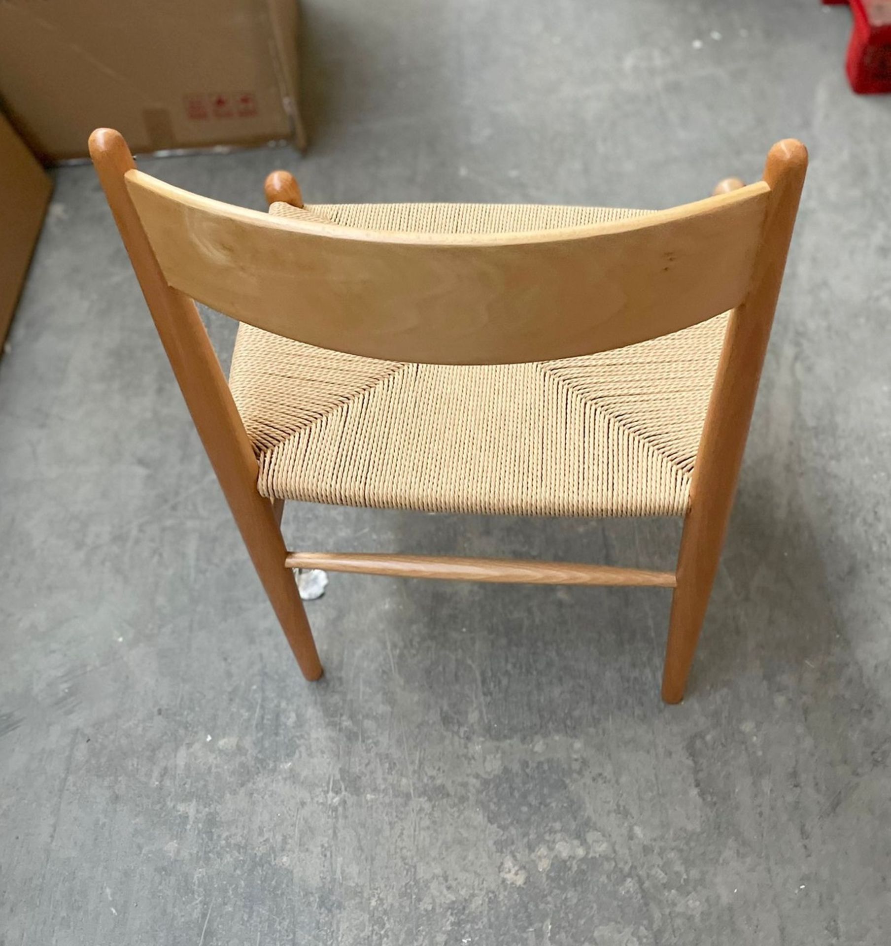 2 x Nielsen  Natural + Natural Cord Chair - Dimensions: 50(h) x 48(d) x 53(w) cm  - Brand New - Image 5 of 5