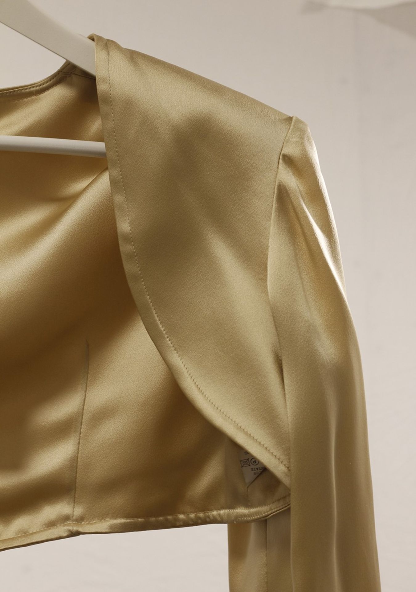 1 x Anne Belin Champagne Bolero - Size: 16 - Material: 50% Viscose, 50% Acetate - From a High End - Image 6 of 6