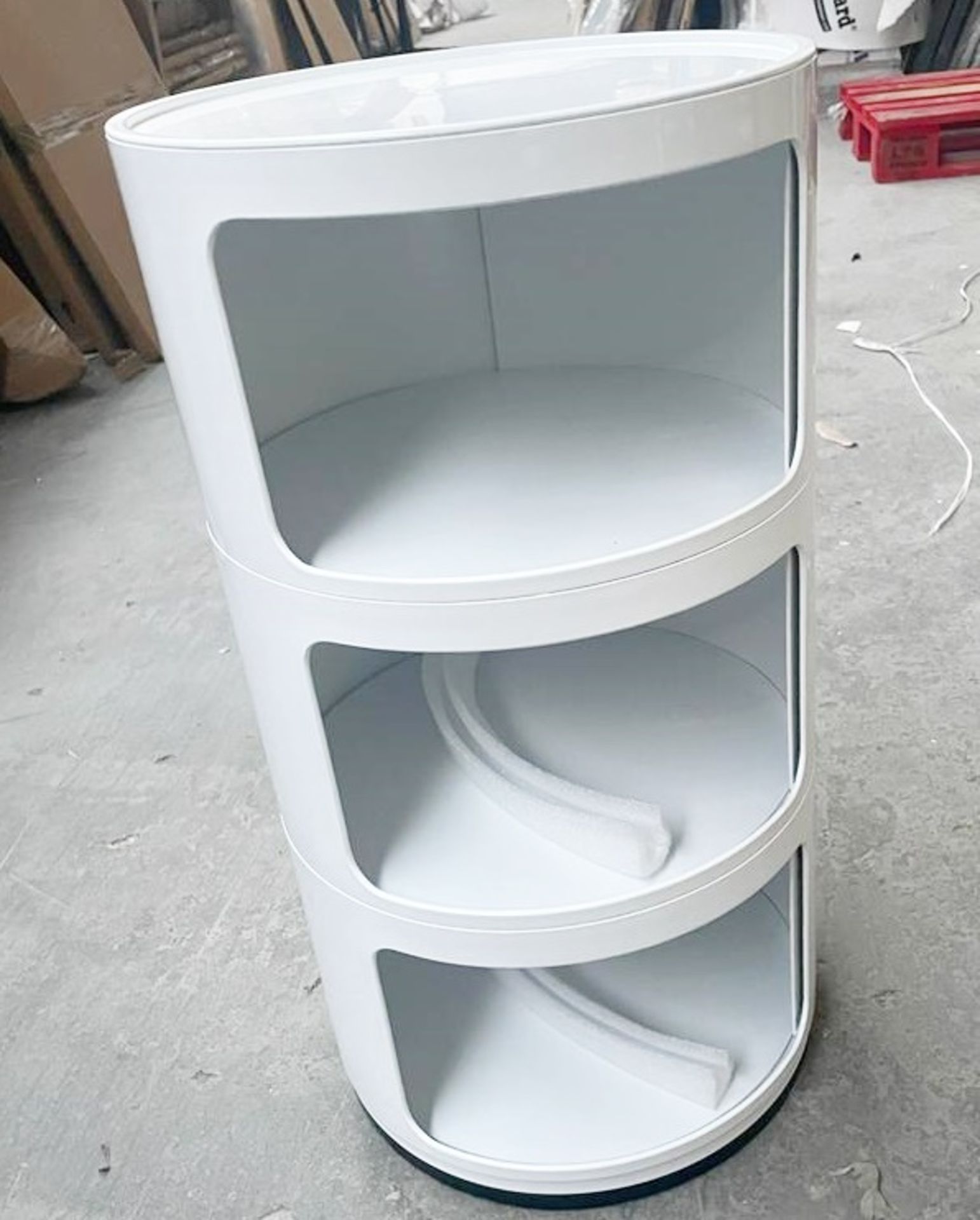 1 x 3 Tier Componibili Storage Unit White - Dimensions: 32(w) x 32(d) x 60(h) cm - Brand New Boxed S - Image 5 of 6