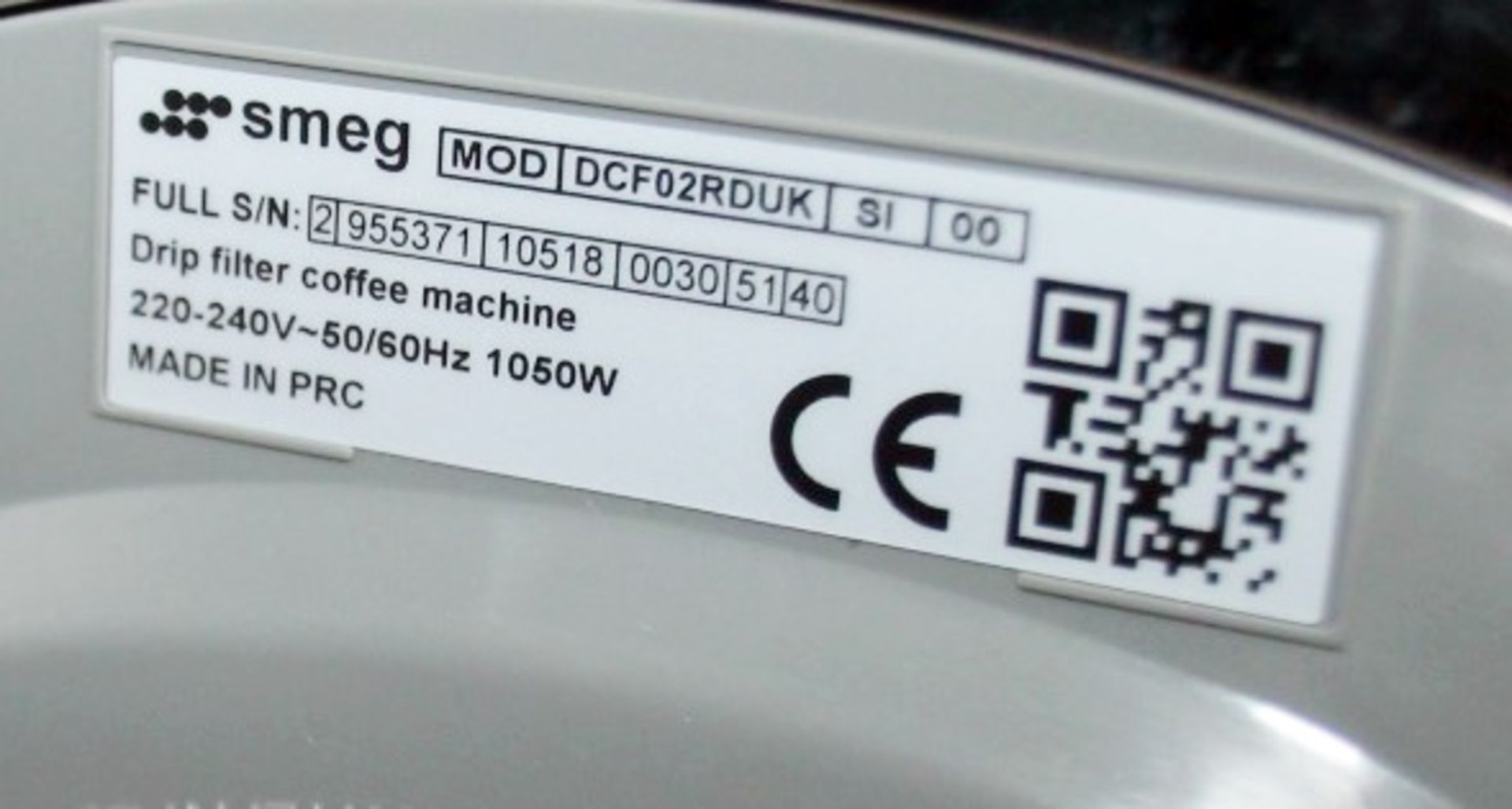 1 x SMEG 'Drip' Filter Coffee Machine In Red - Original Price £199.00 - Unused Boxed Stock - Image 12 of 14